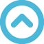 Blue Circle Up Arrow Navigation Icon