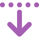 arrow down from dotted line 2x