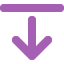 arrow down from line