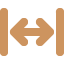 arrows left right to line