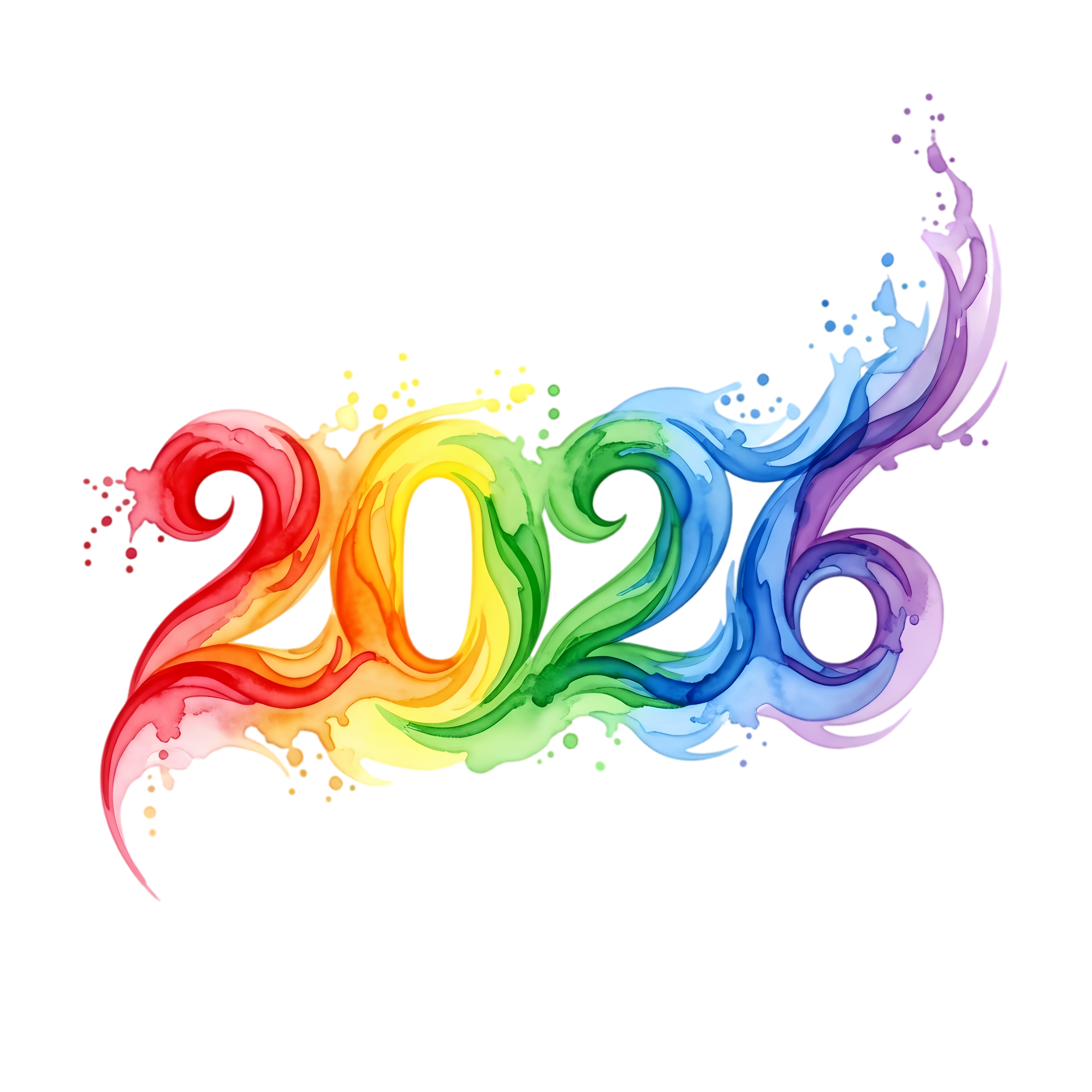 creative painted watercolor splash design 2026