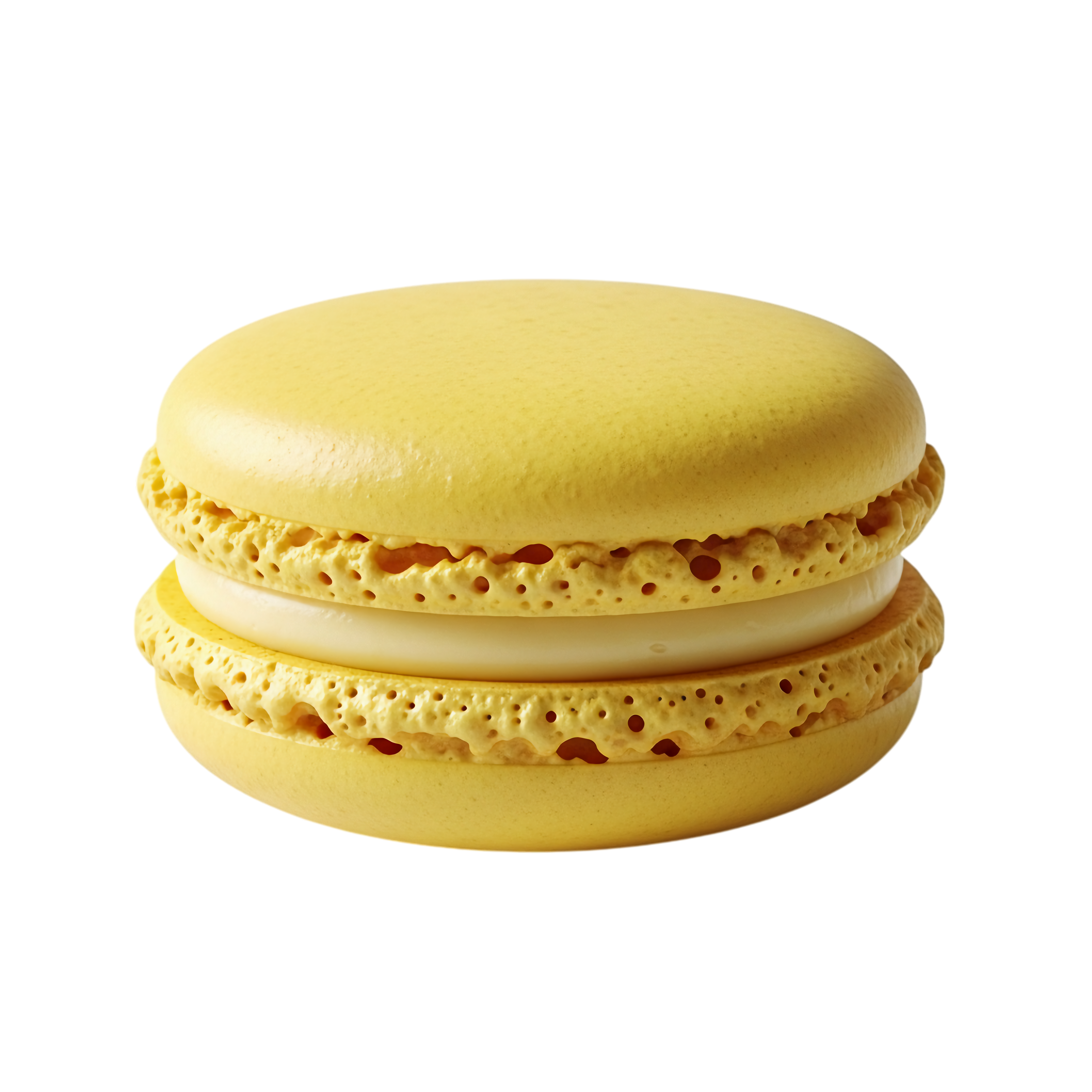 yellow sweet macaron treat