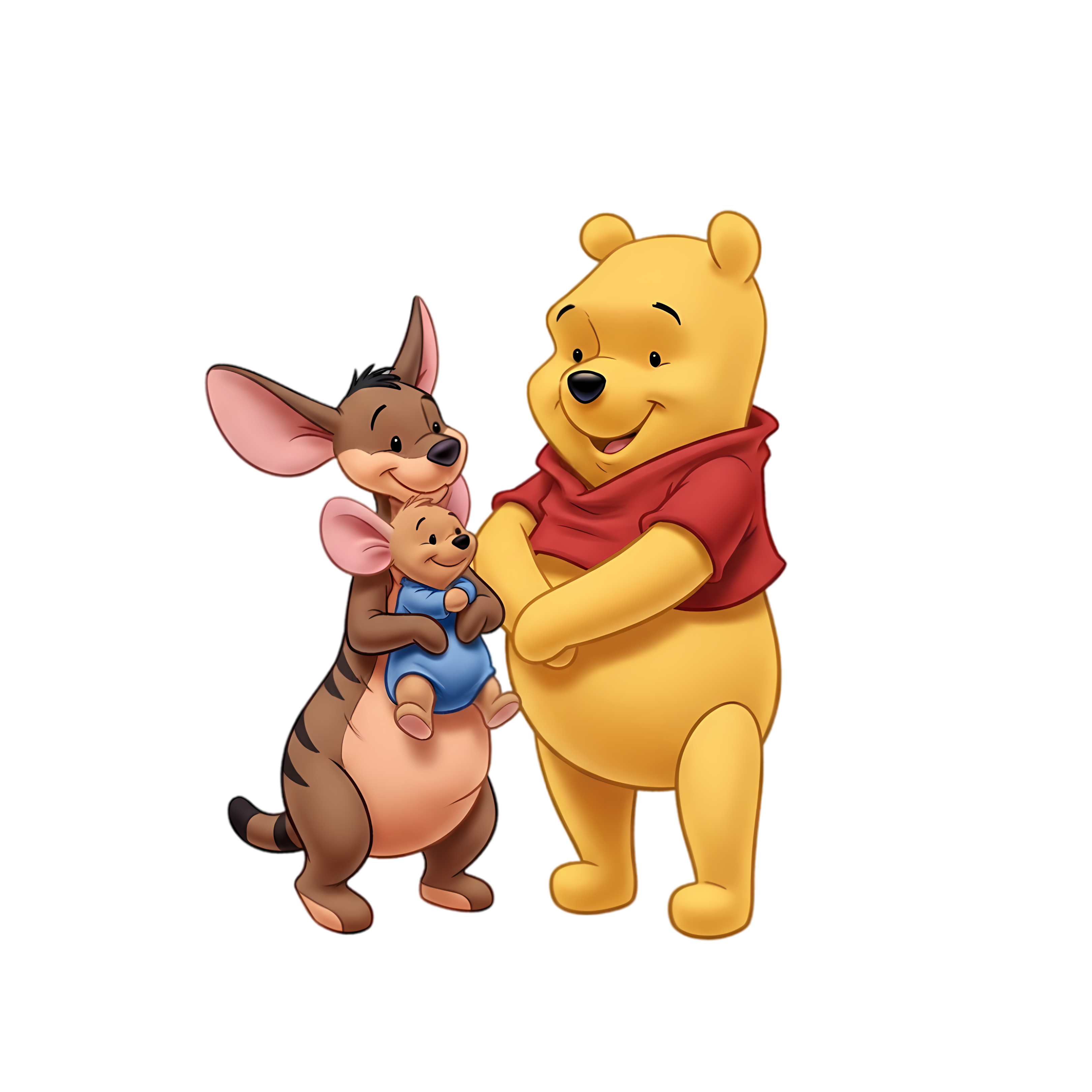 adorable pooh and kanga with roo
