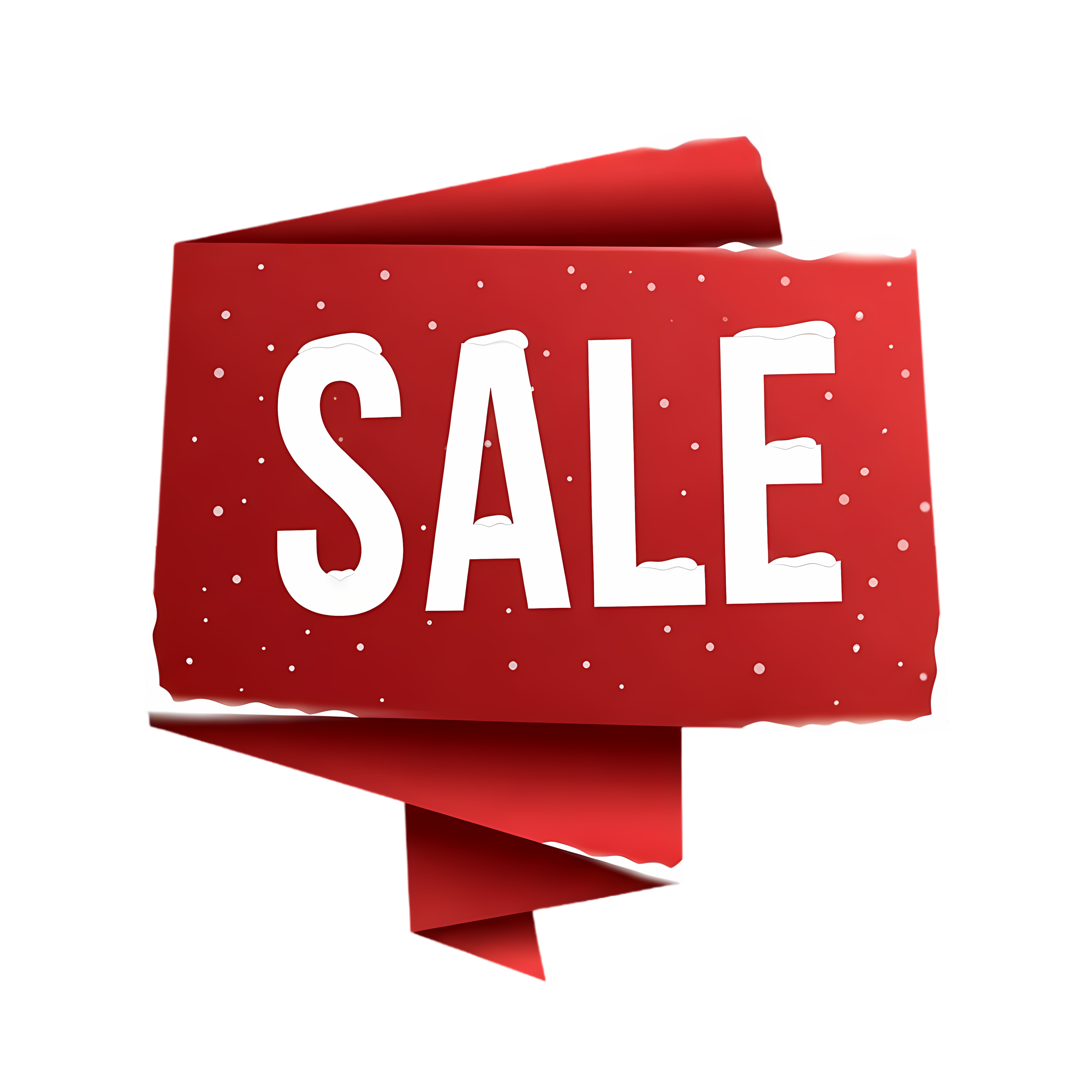 christmas folded sale badge