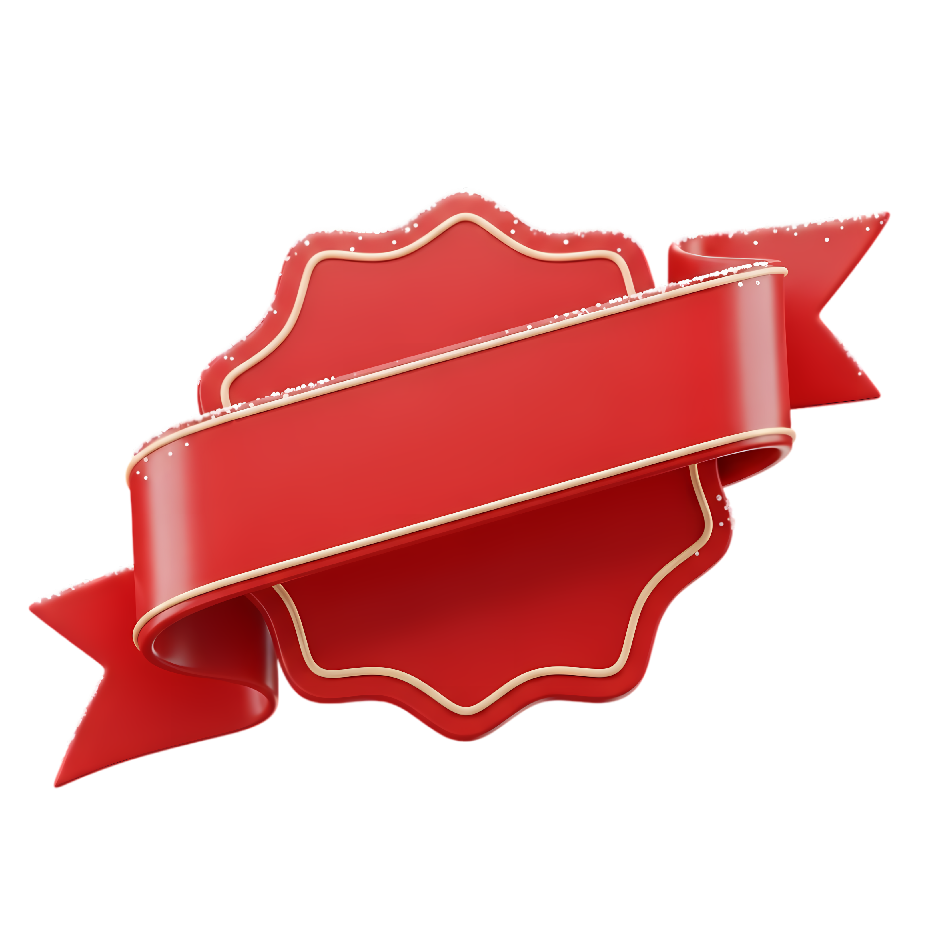 christmas red ribbon sale tag