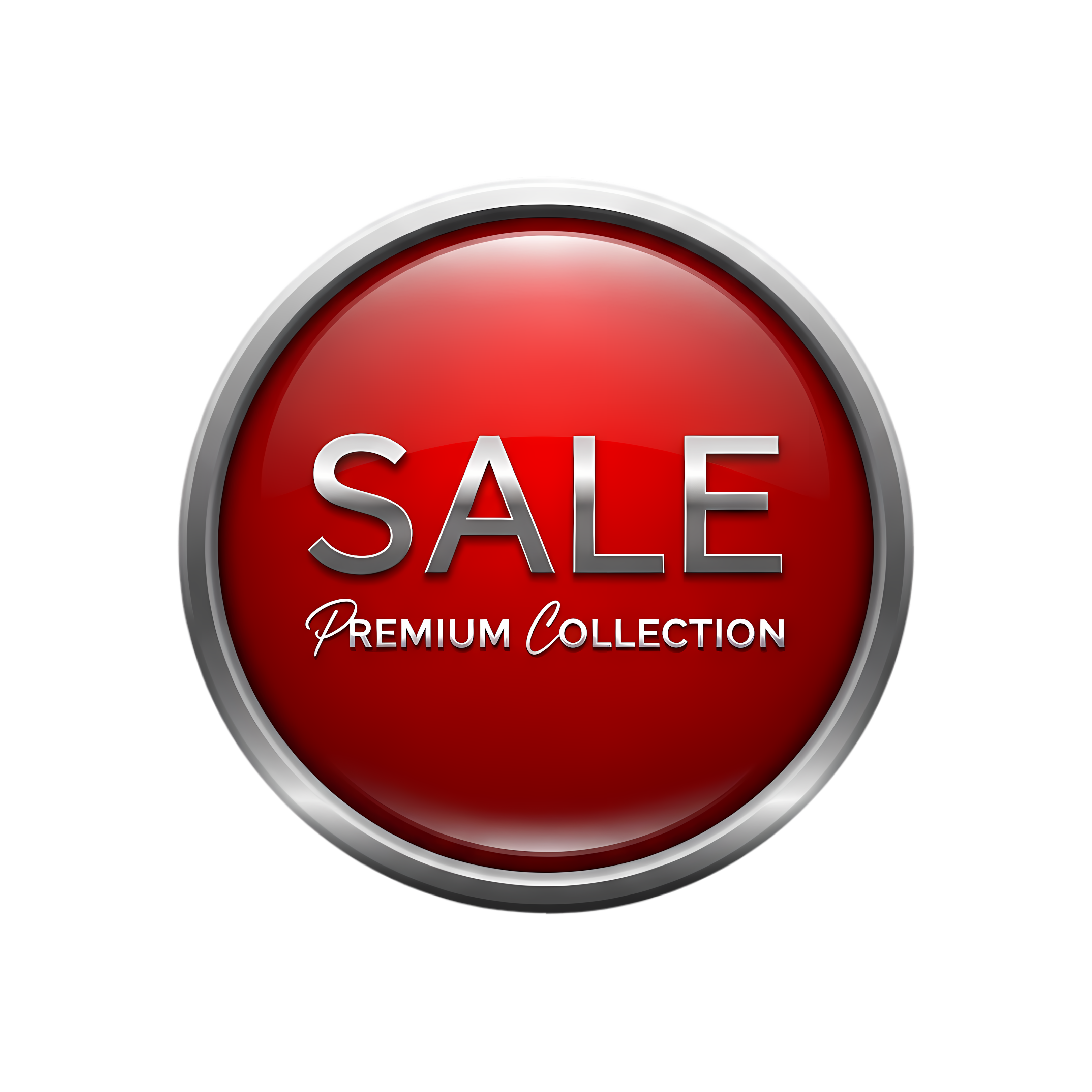 elegant red sale badge