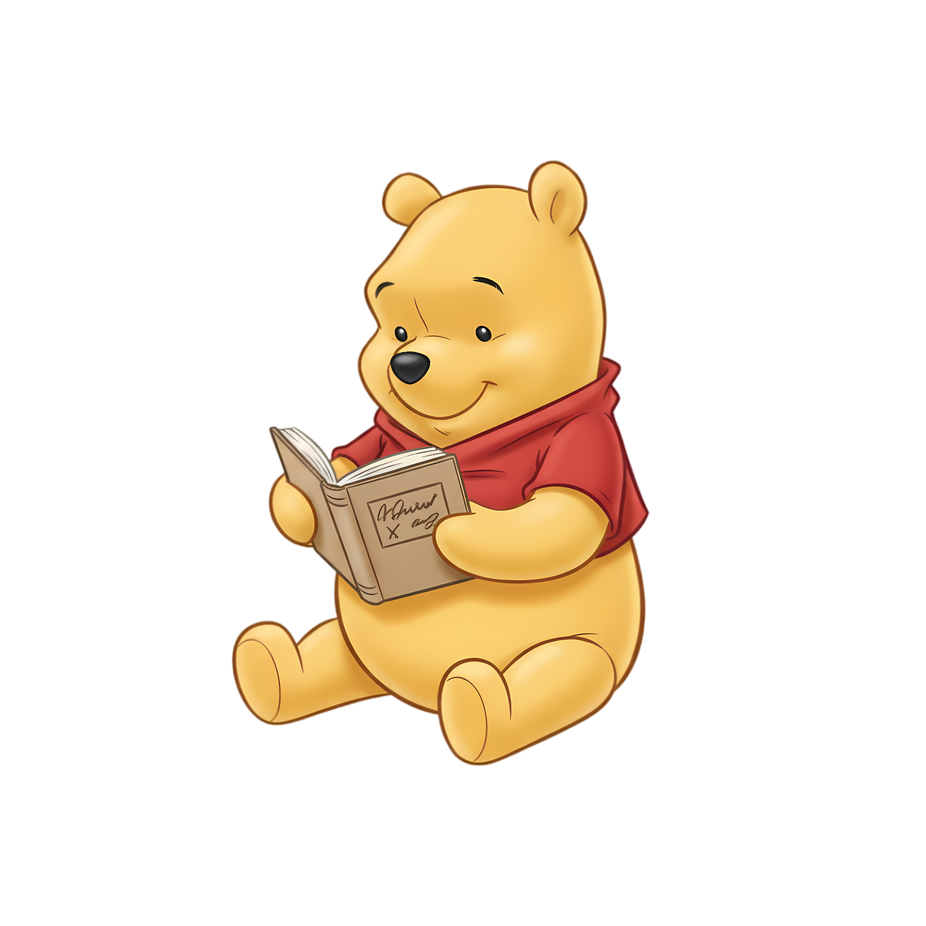 gentle winnie the pooh bear reading story