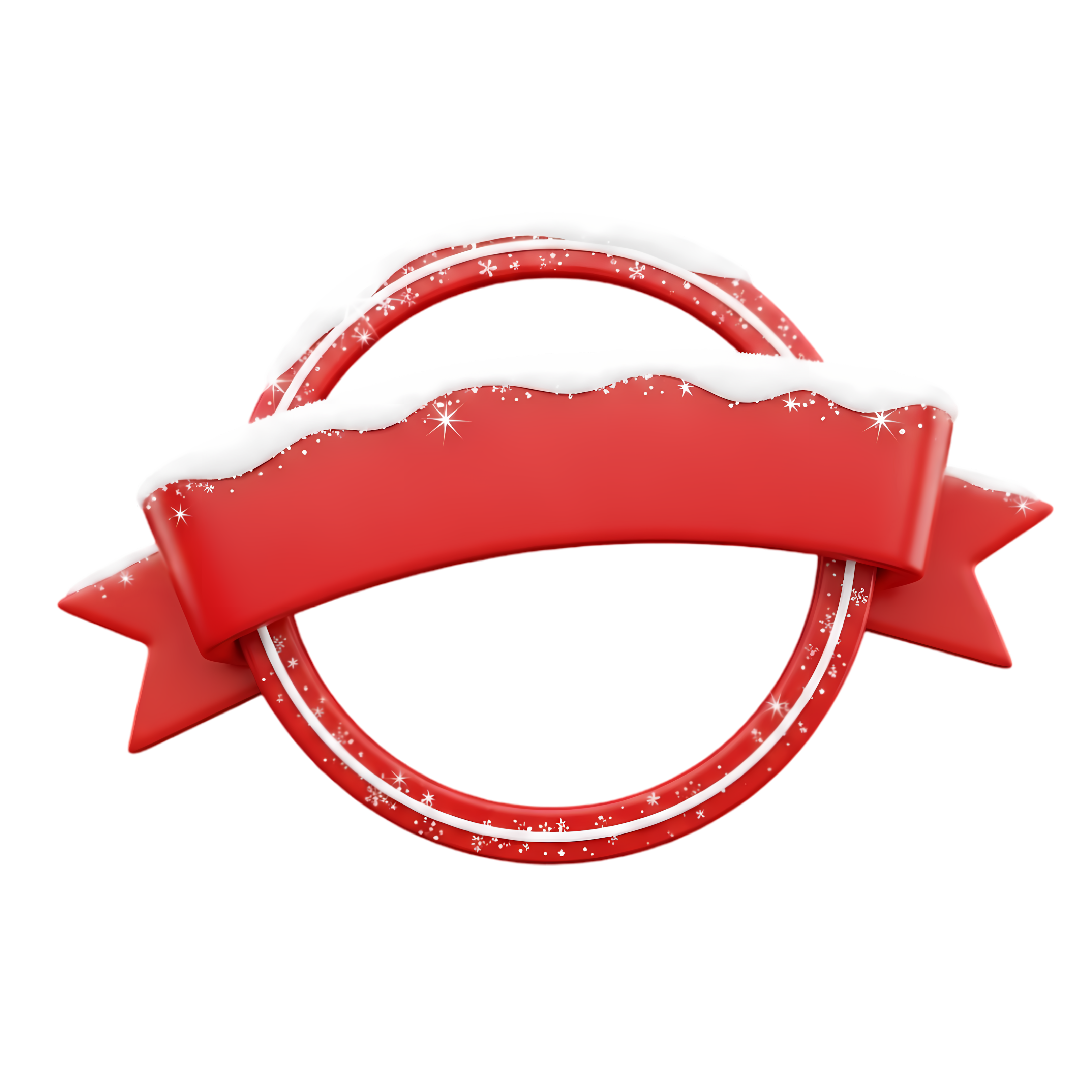 holiday red round discount badge