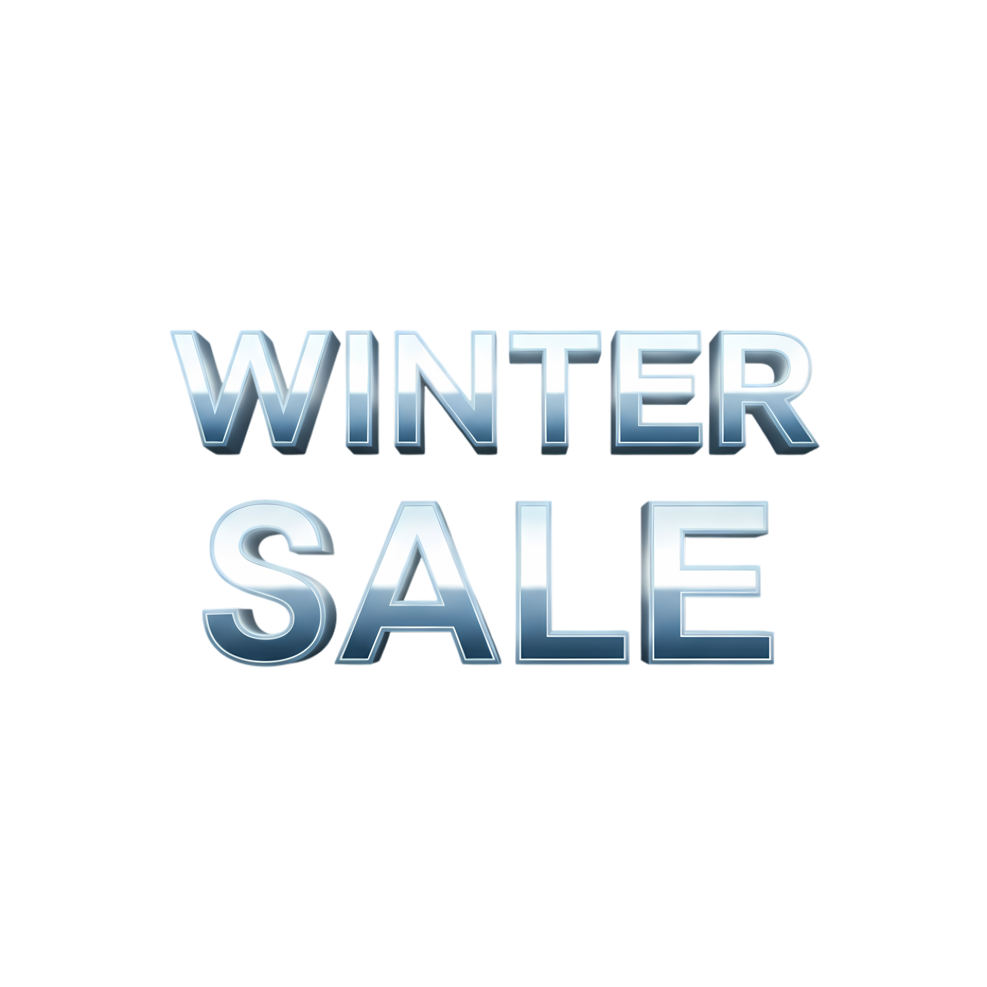 premium winter sale label icon