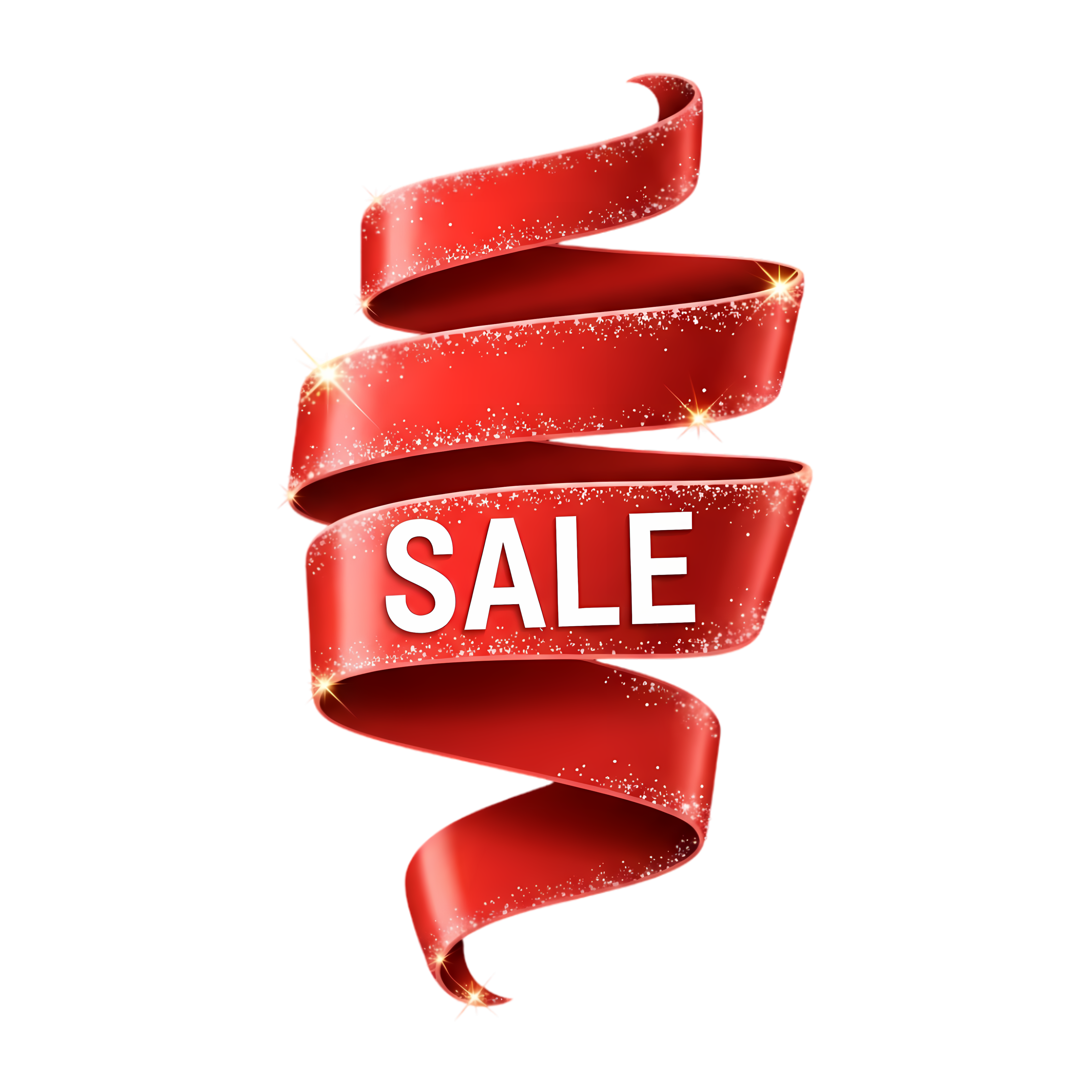 red ribbon holiday sale png