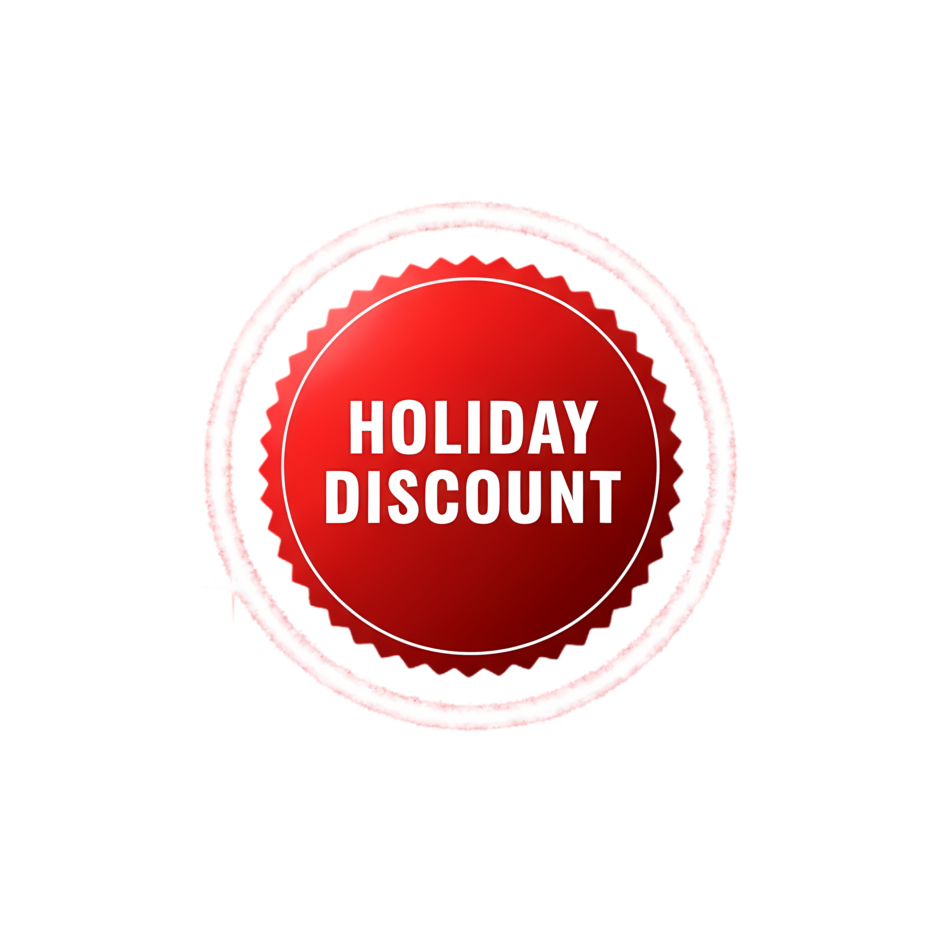 snow glow holiday discount badge