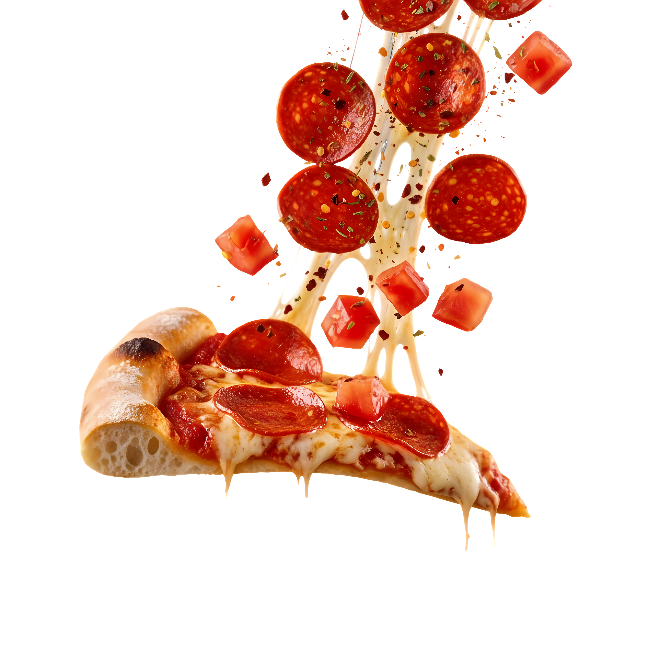 motion pepperoni pizza slice design