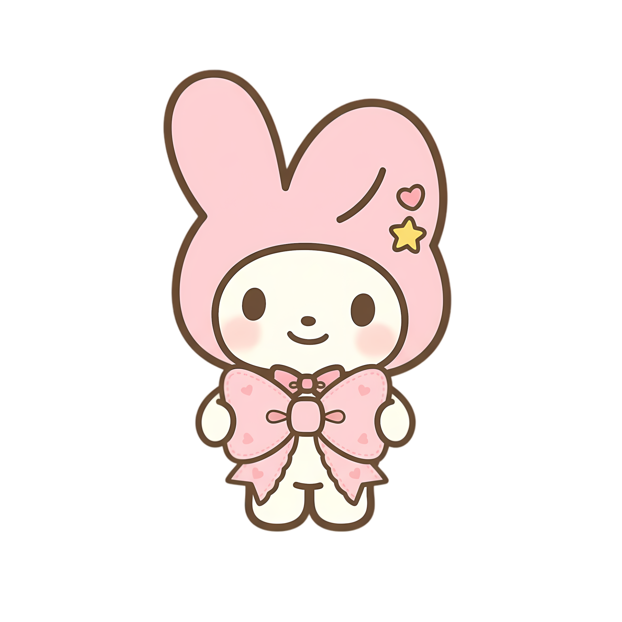 pastel bunny holding bow charm