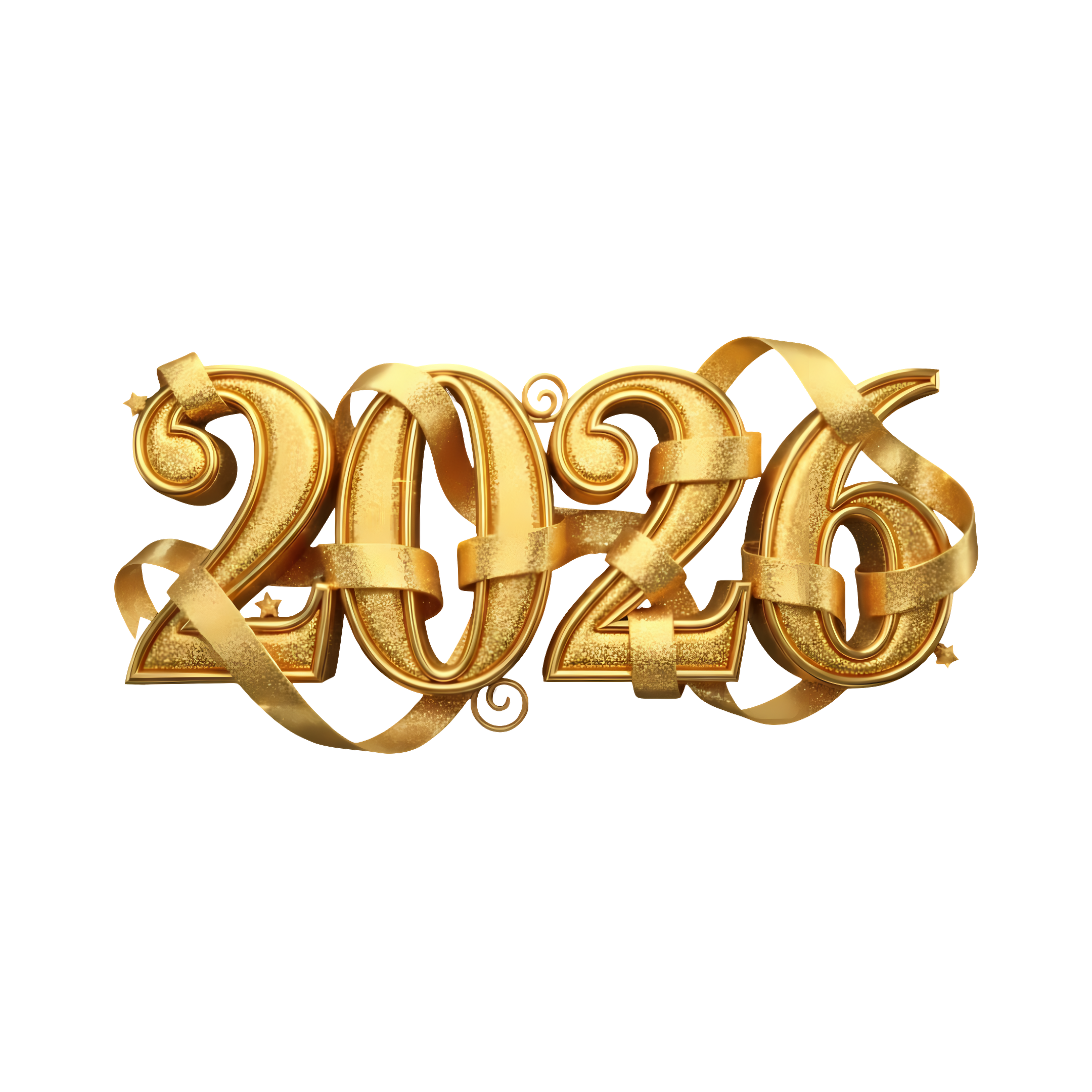 sparkling gold 2026 holiday text