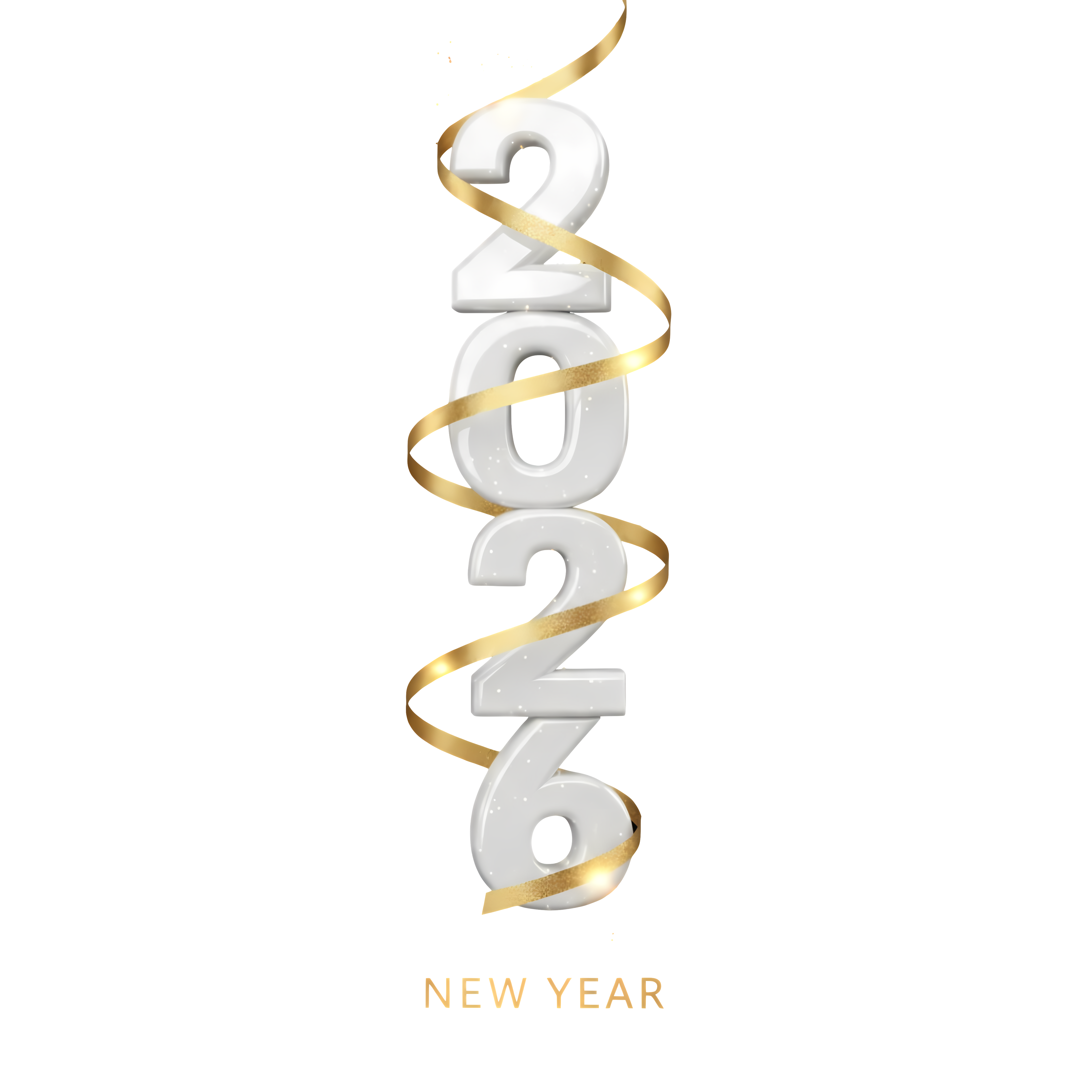 stacked vertical 2026 new year design