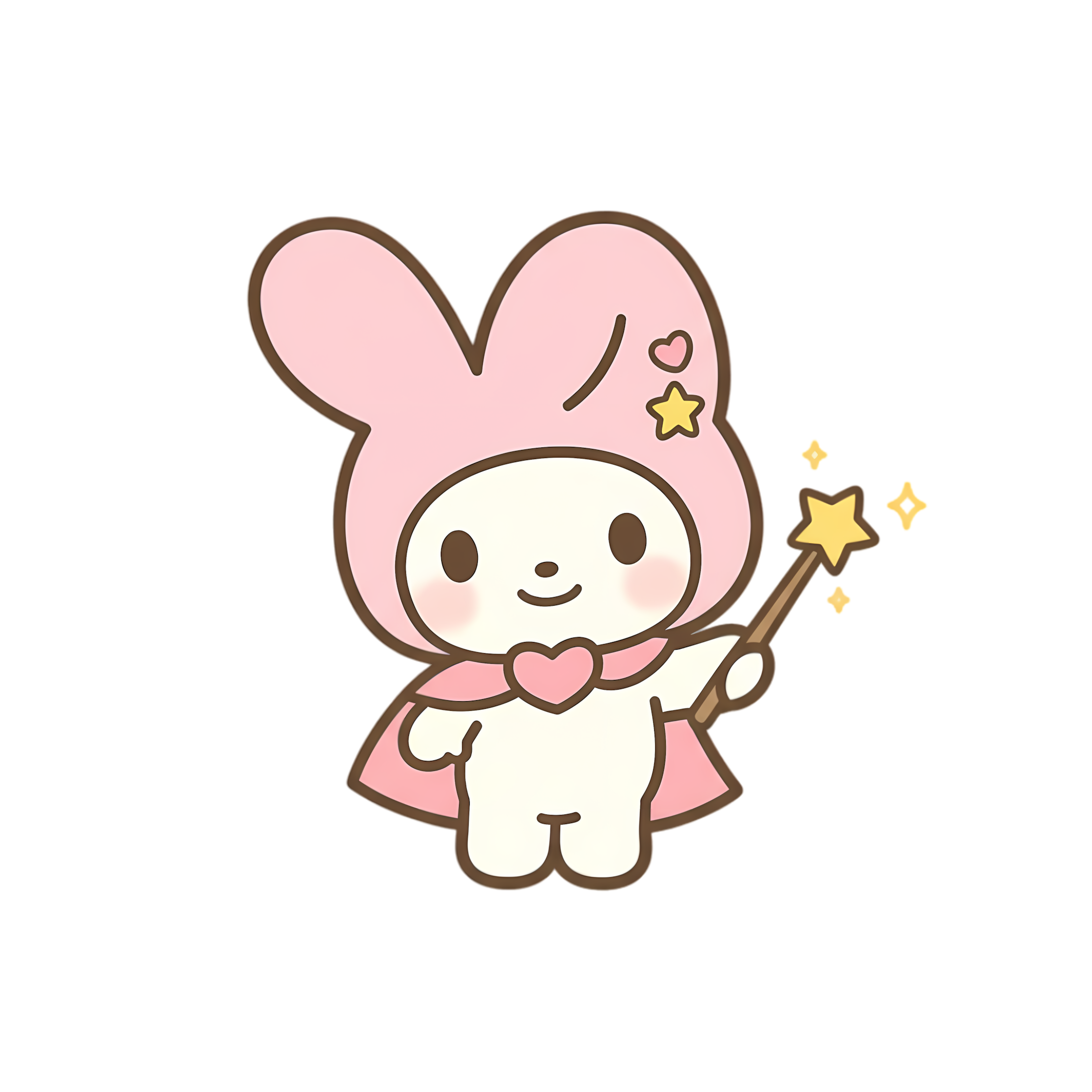 wizard bunny with star wand