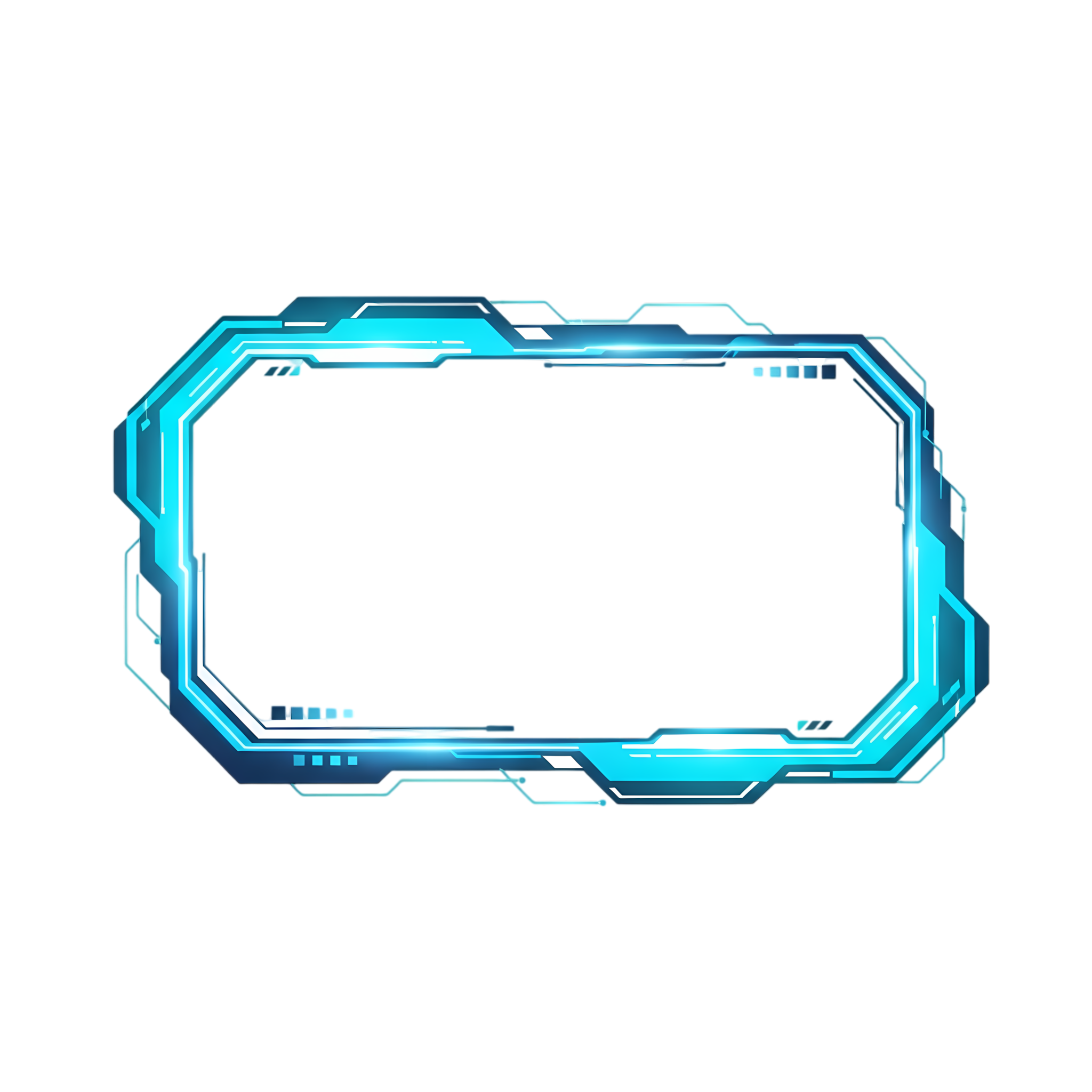 blue light futuristic stream frame transparent png