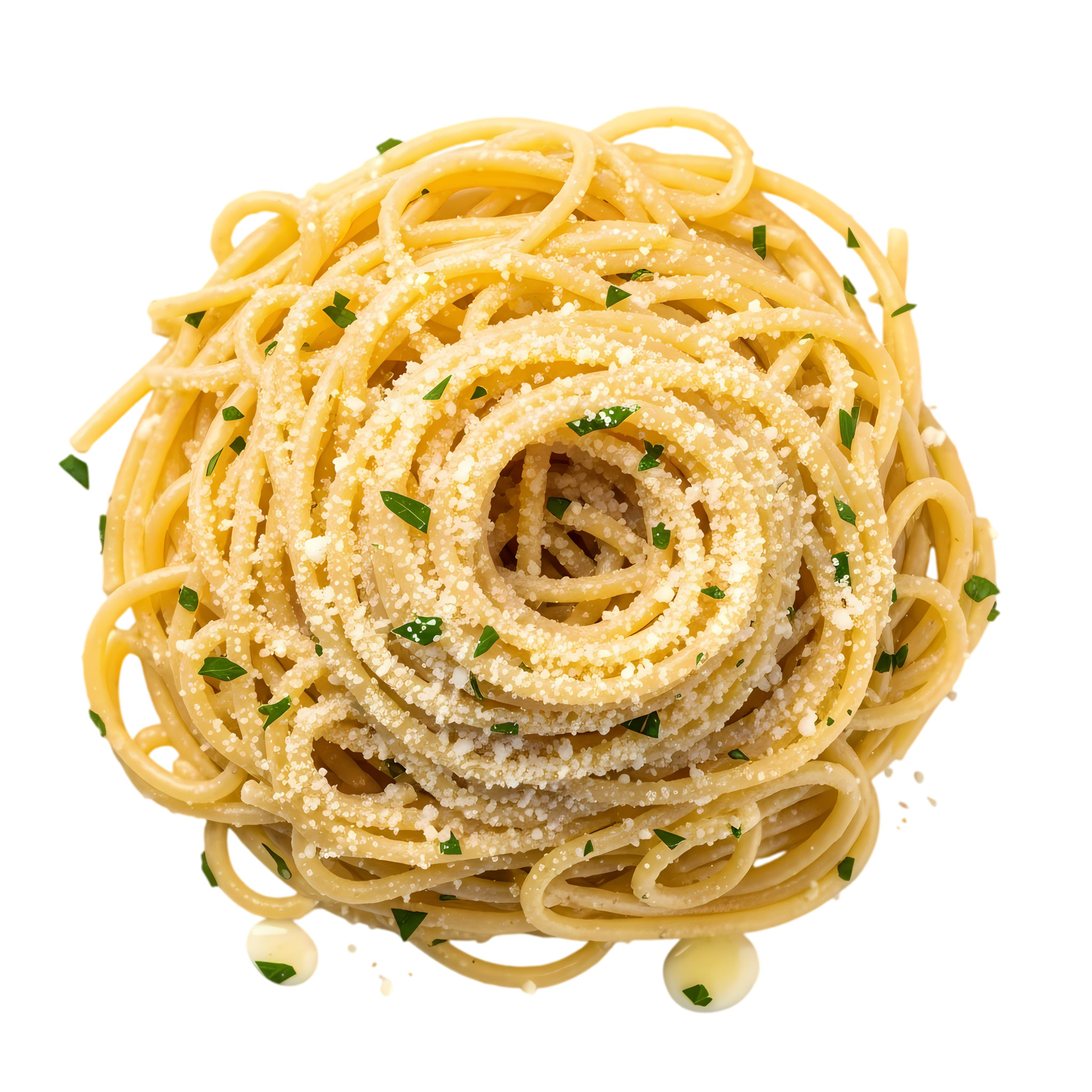 butter spaghetti with parmesan cheese