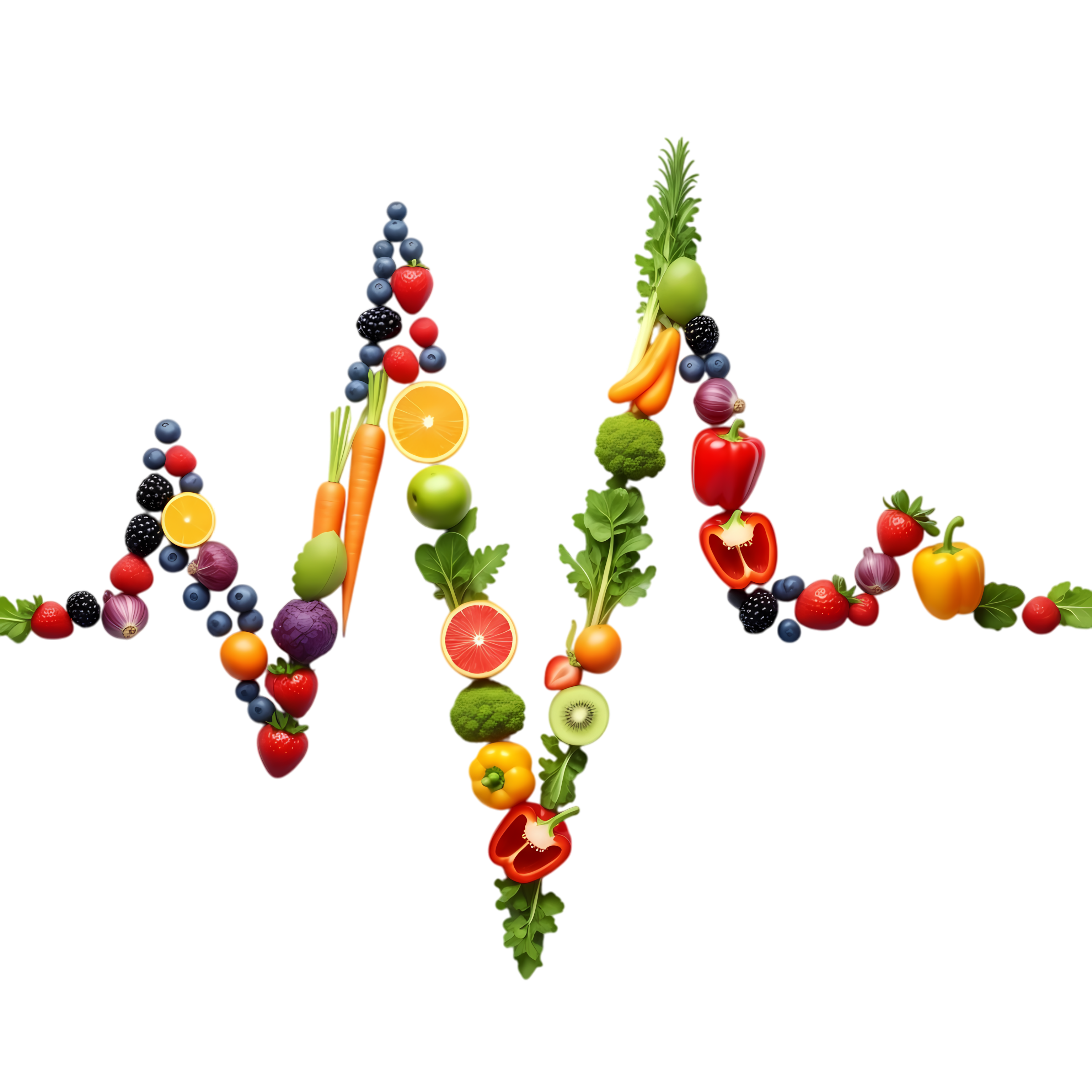 colorful wellness pulse made of fresh food