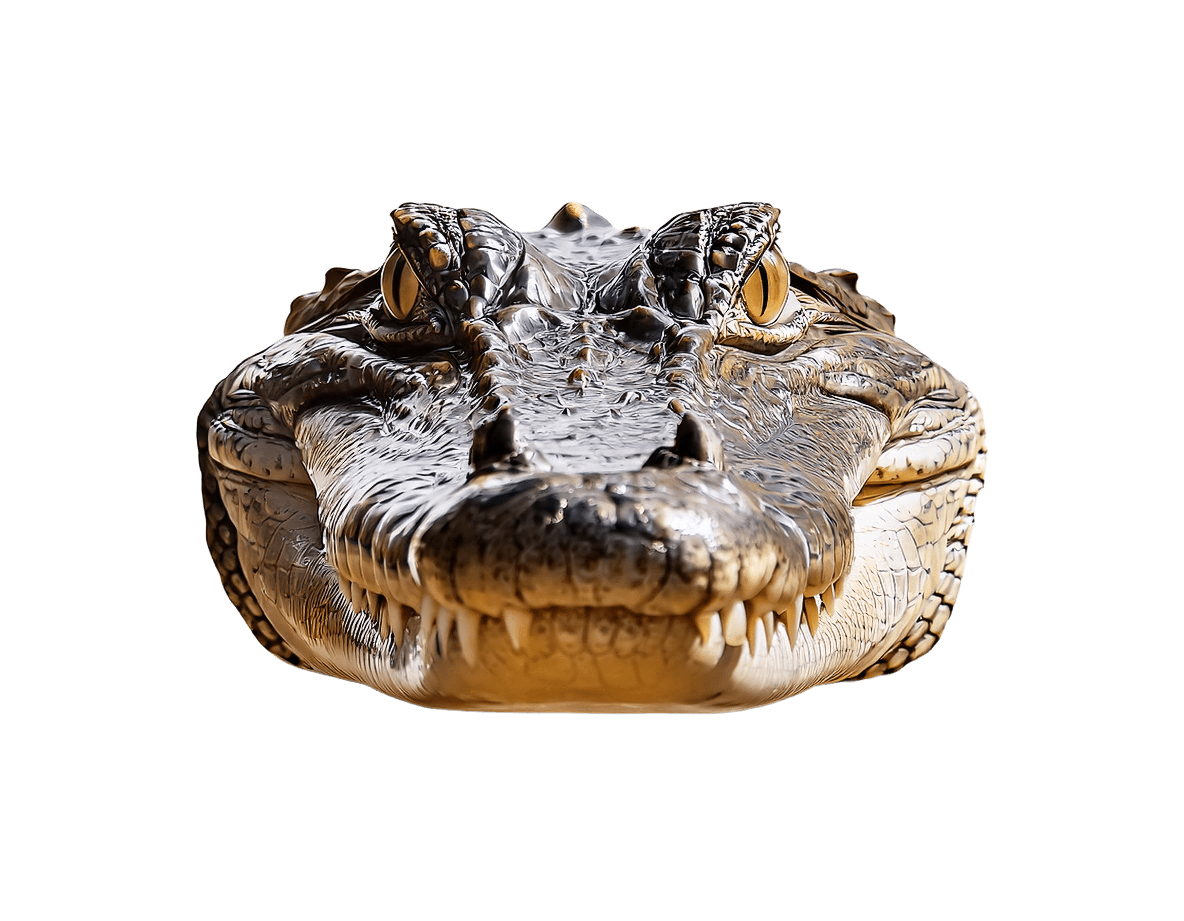 crocodile close up front view png