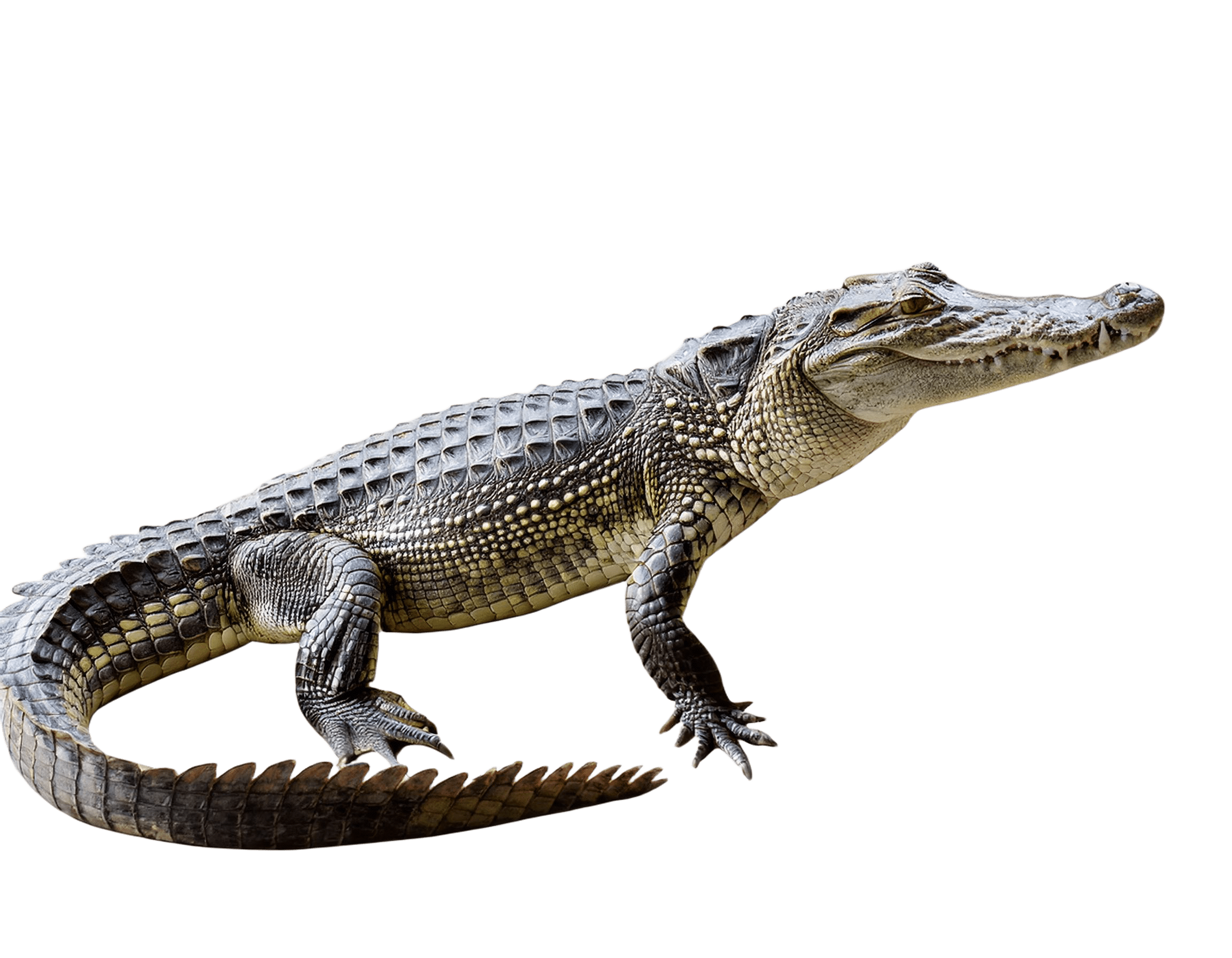 crocodile in side view walking pose png