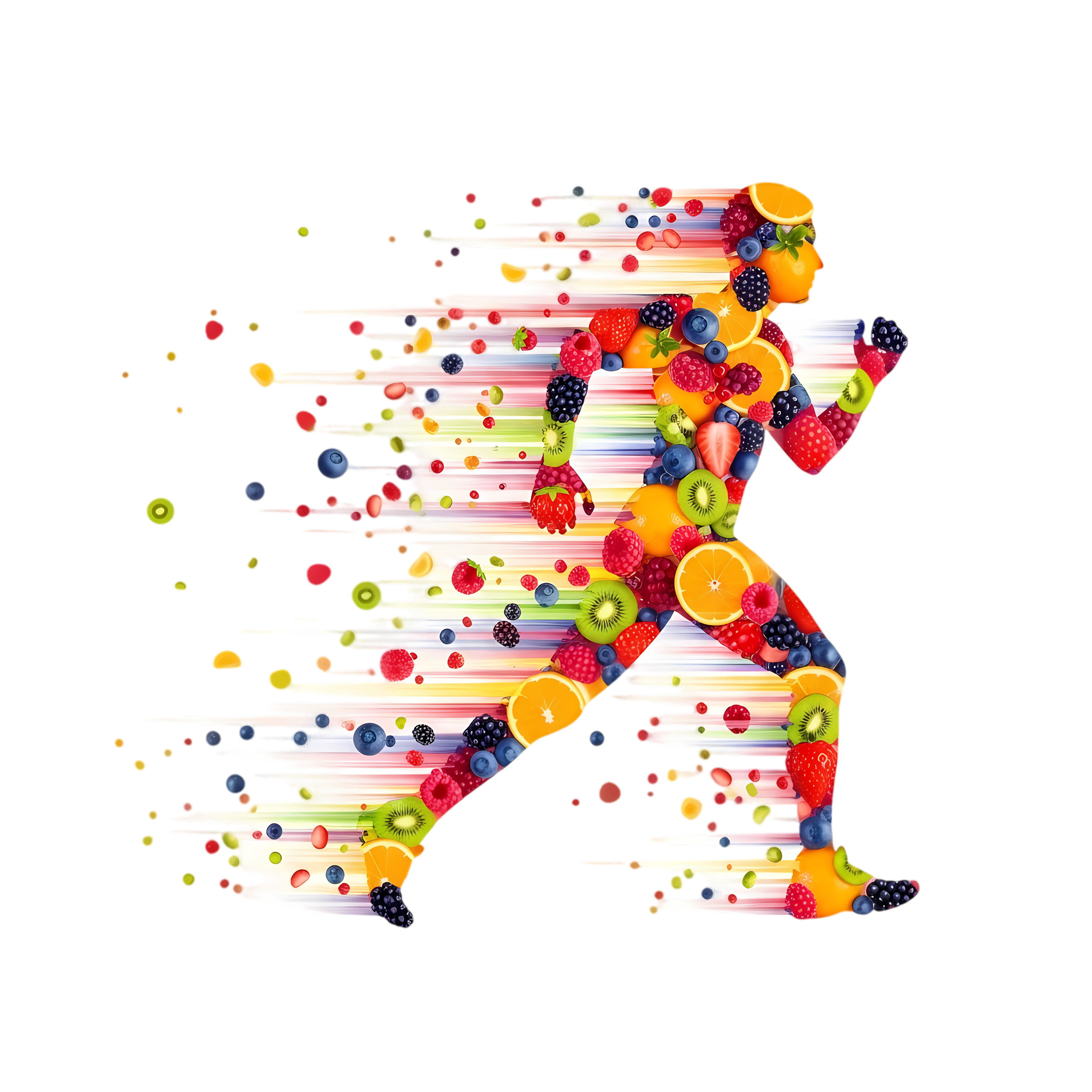 fruit motion trail runner png