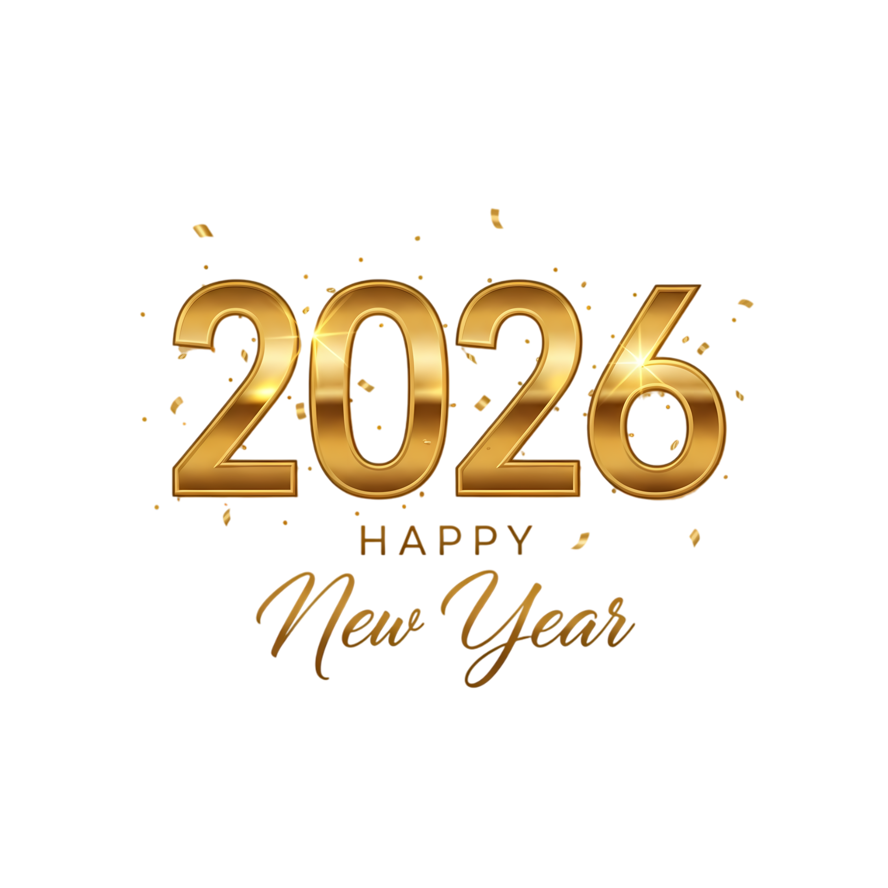 golden 2026 new year message elegant design