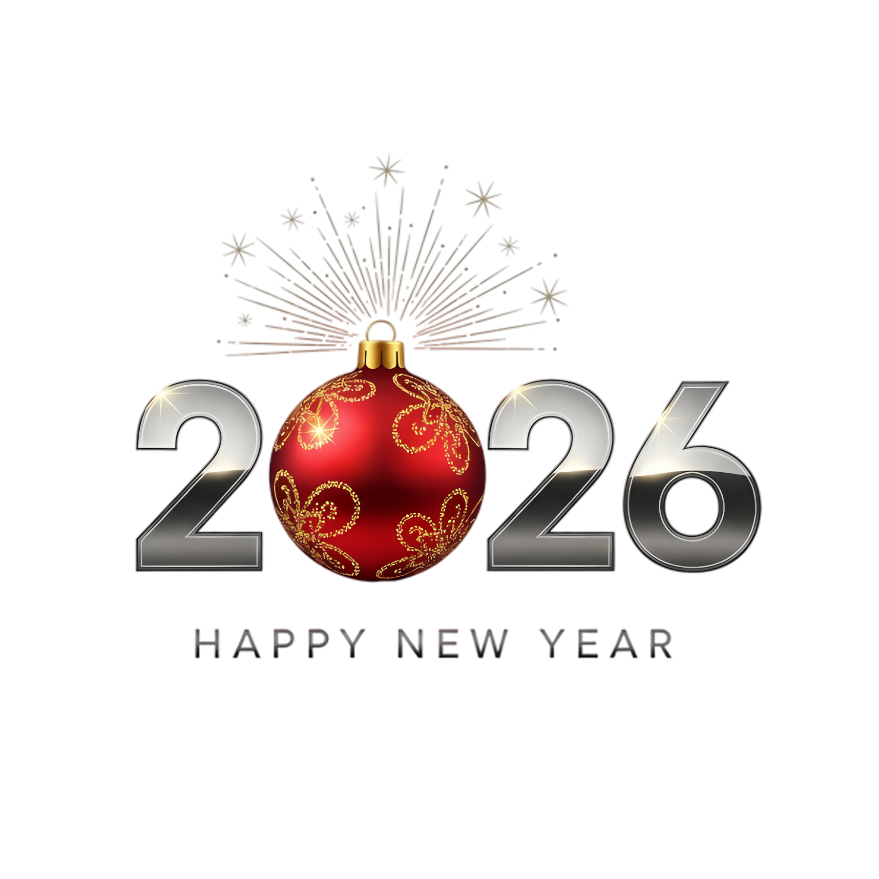 luxury metallic 2026 holiday typography art