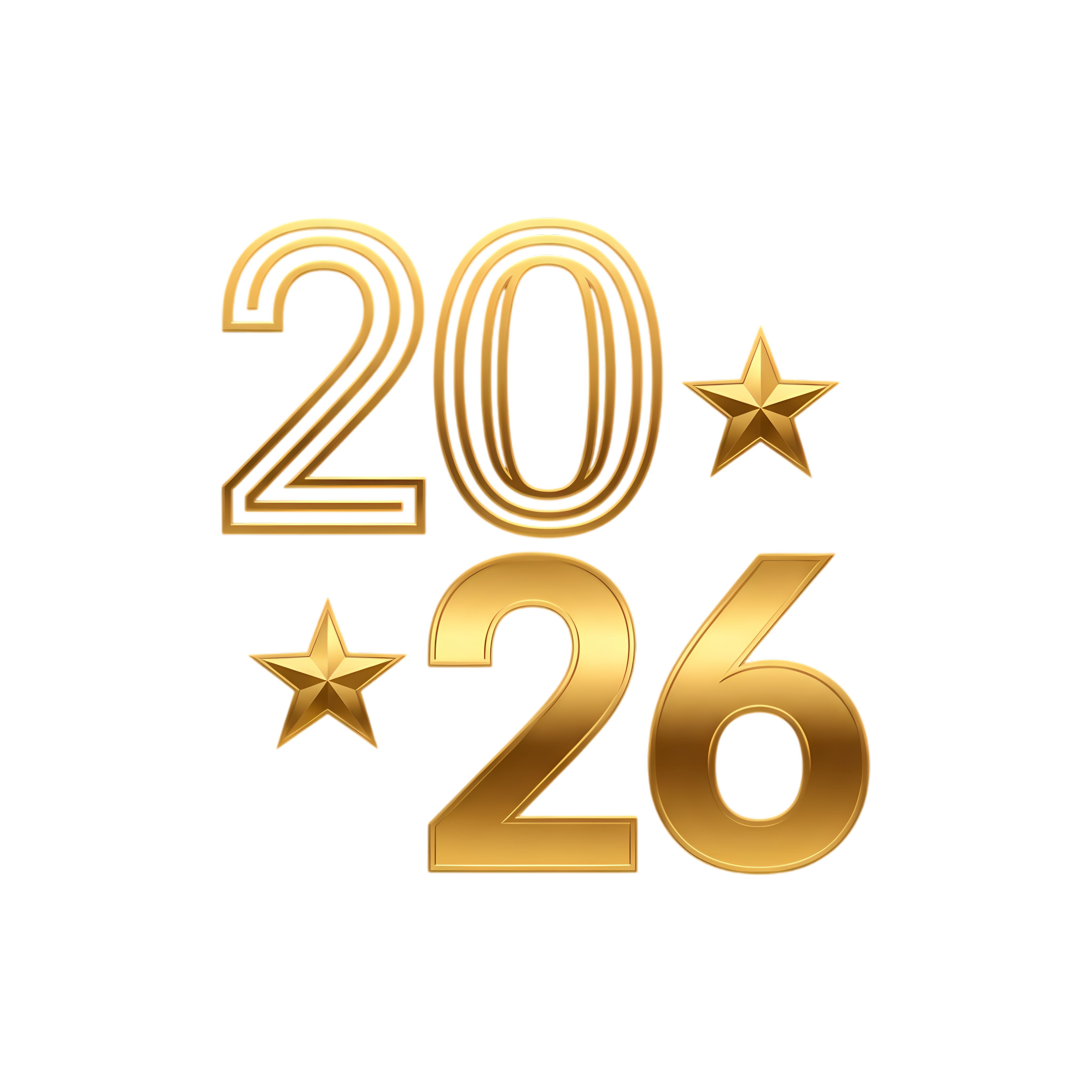 modern 2026 holiday typography gold style