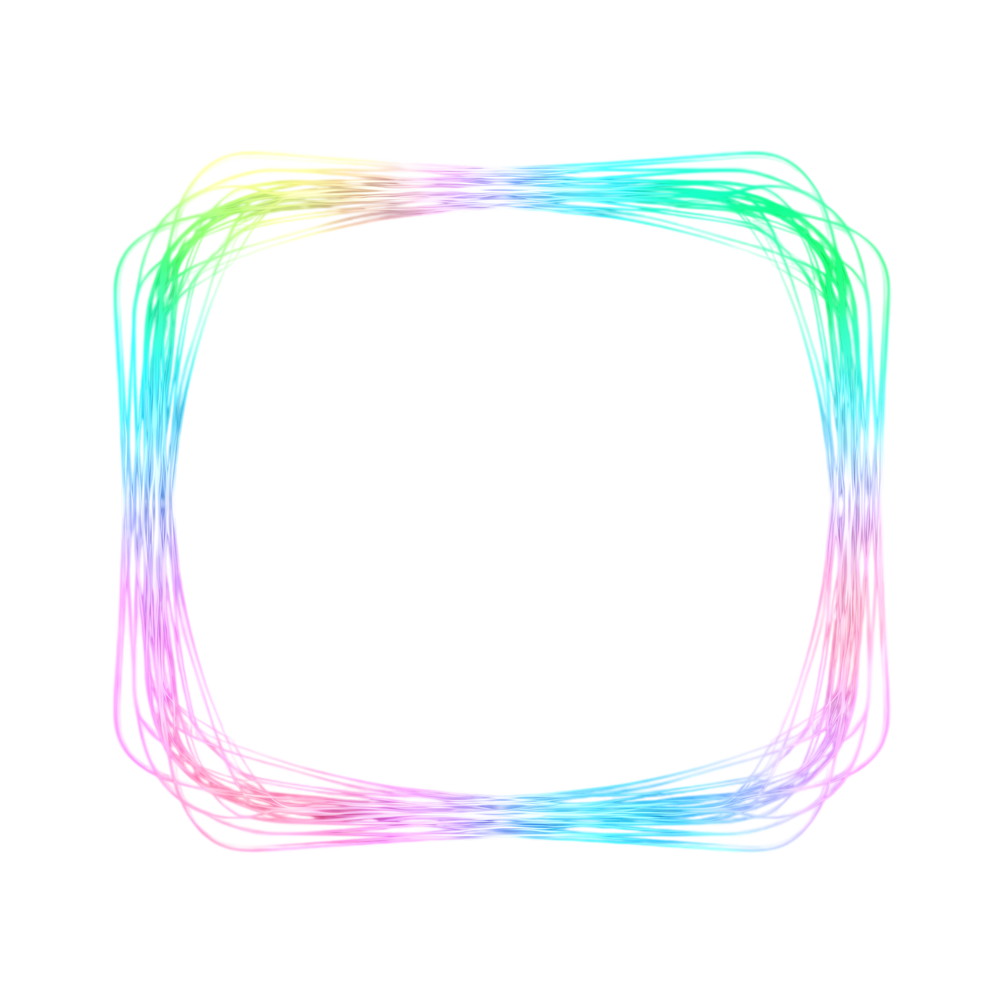 neon holographic frame for streaming platforms
