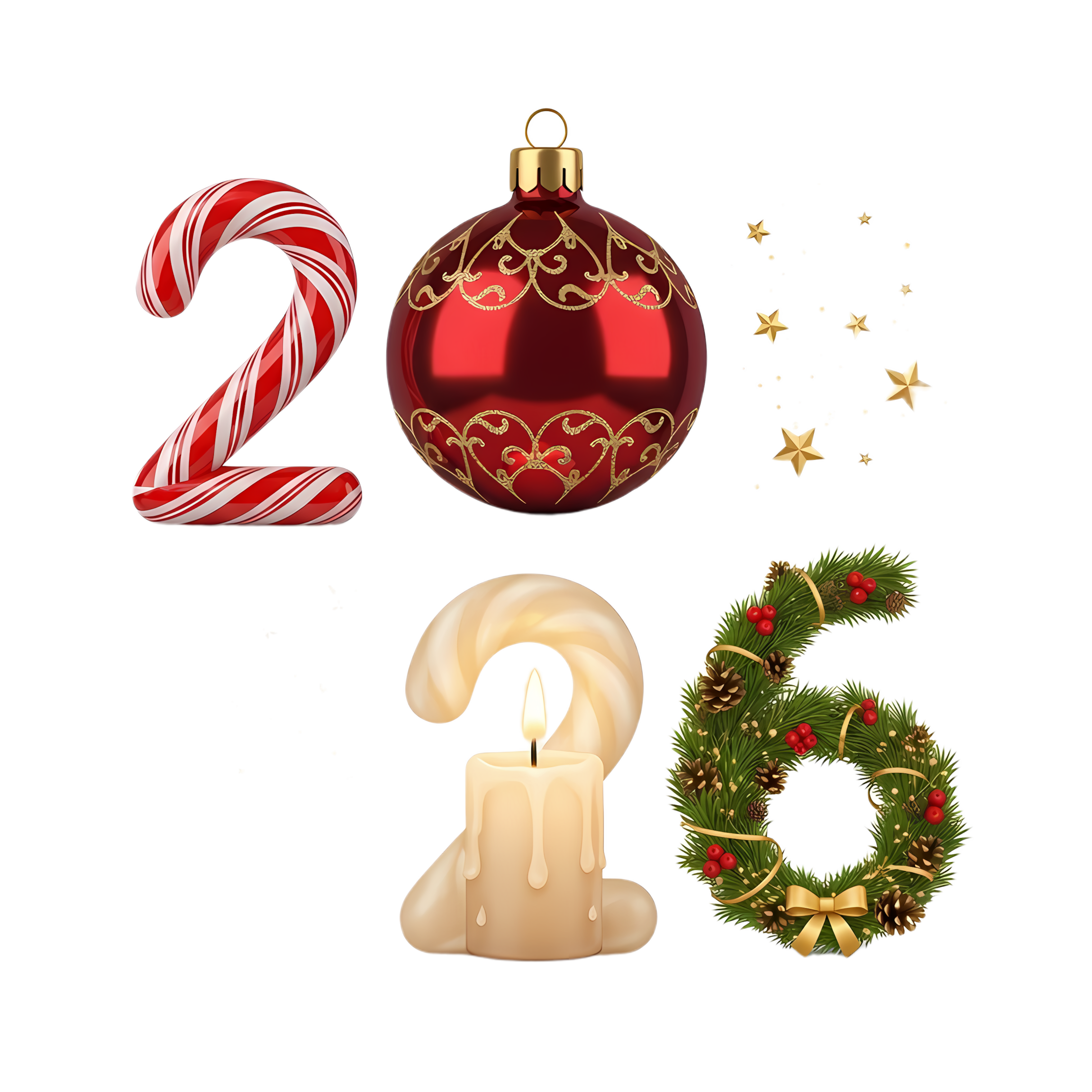 playful holiday 2026 festive typography design