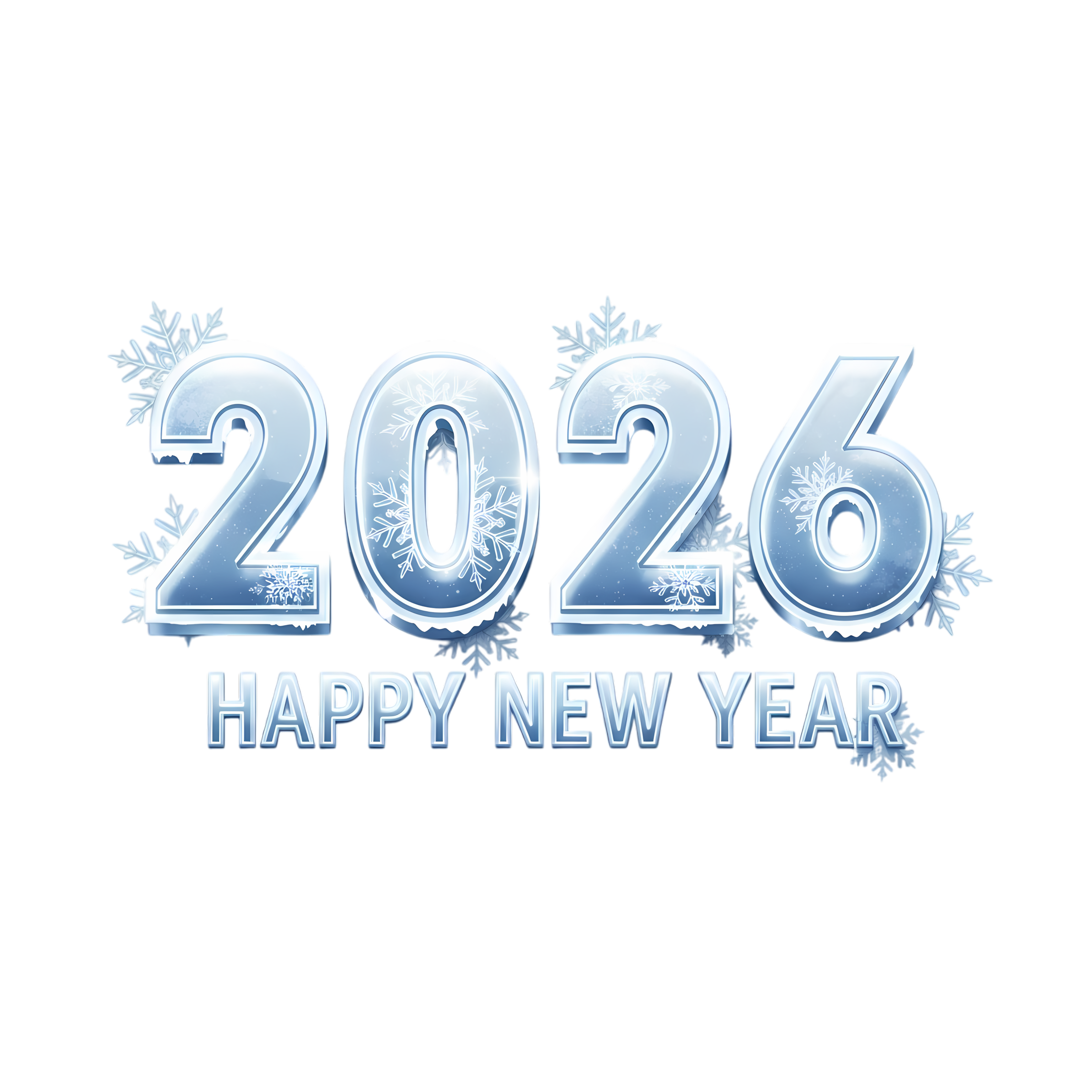 silver 2026 festive typography