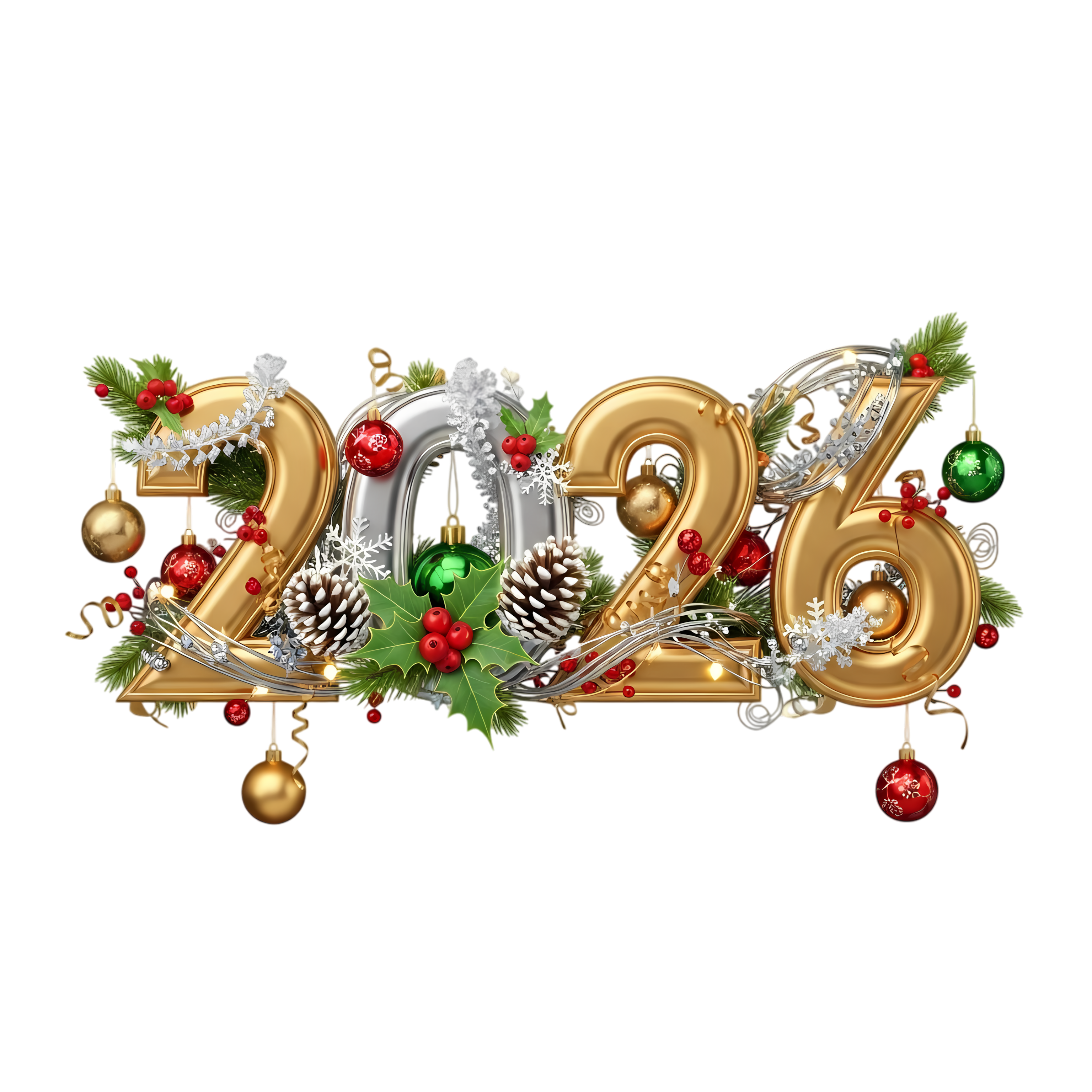 sparkling 2026 happy new year greeting