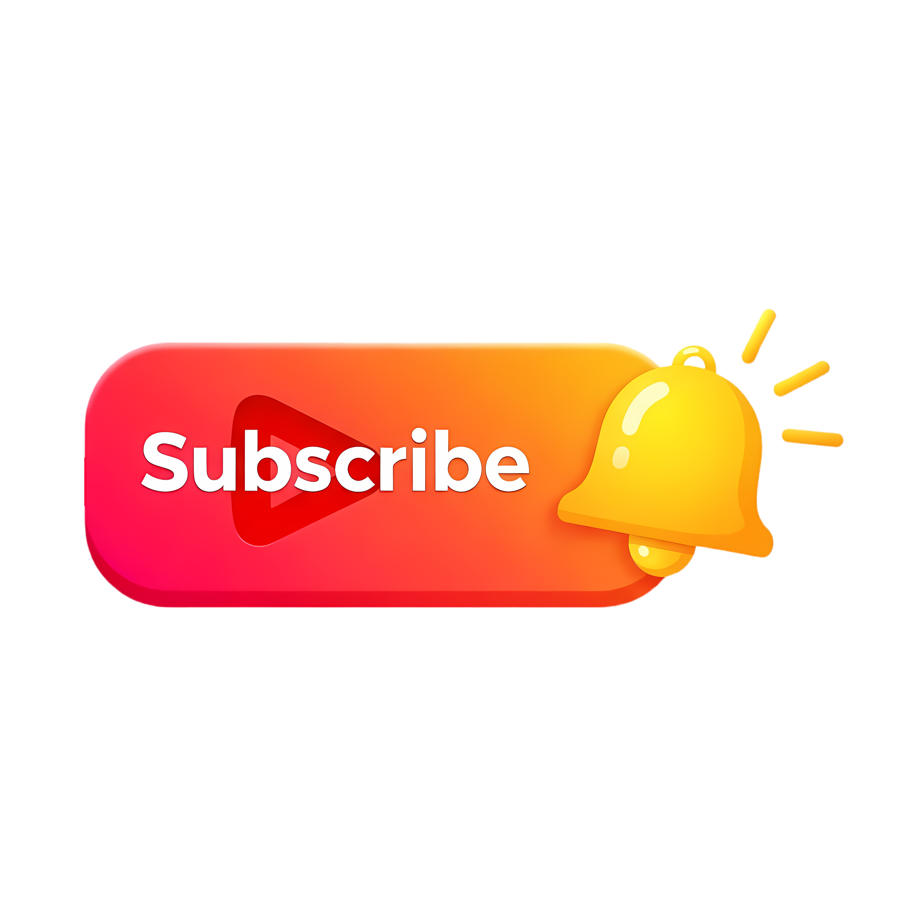 clean white youtube subscribe graphic