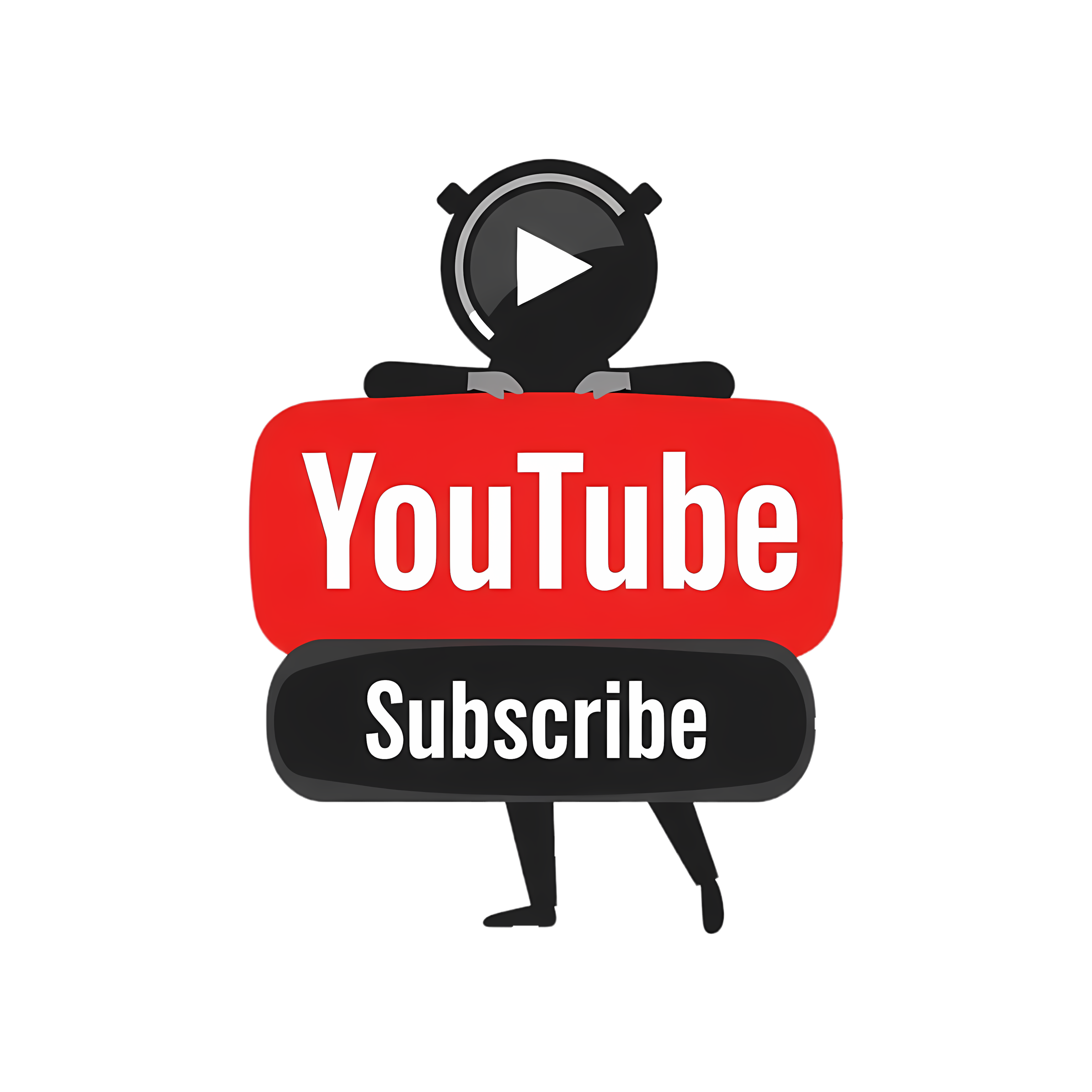 isolated vector youtube subscribe design