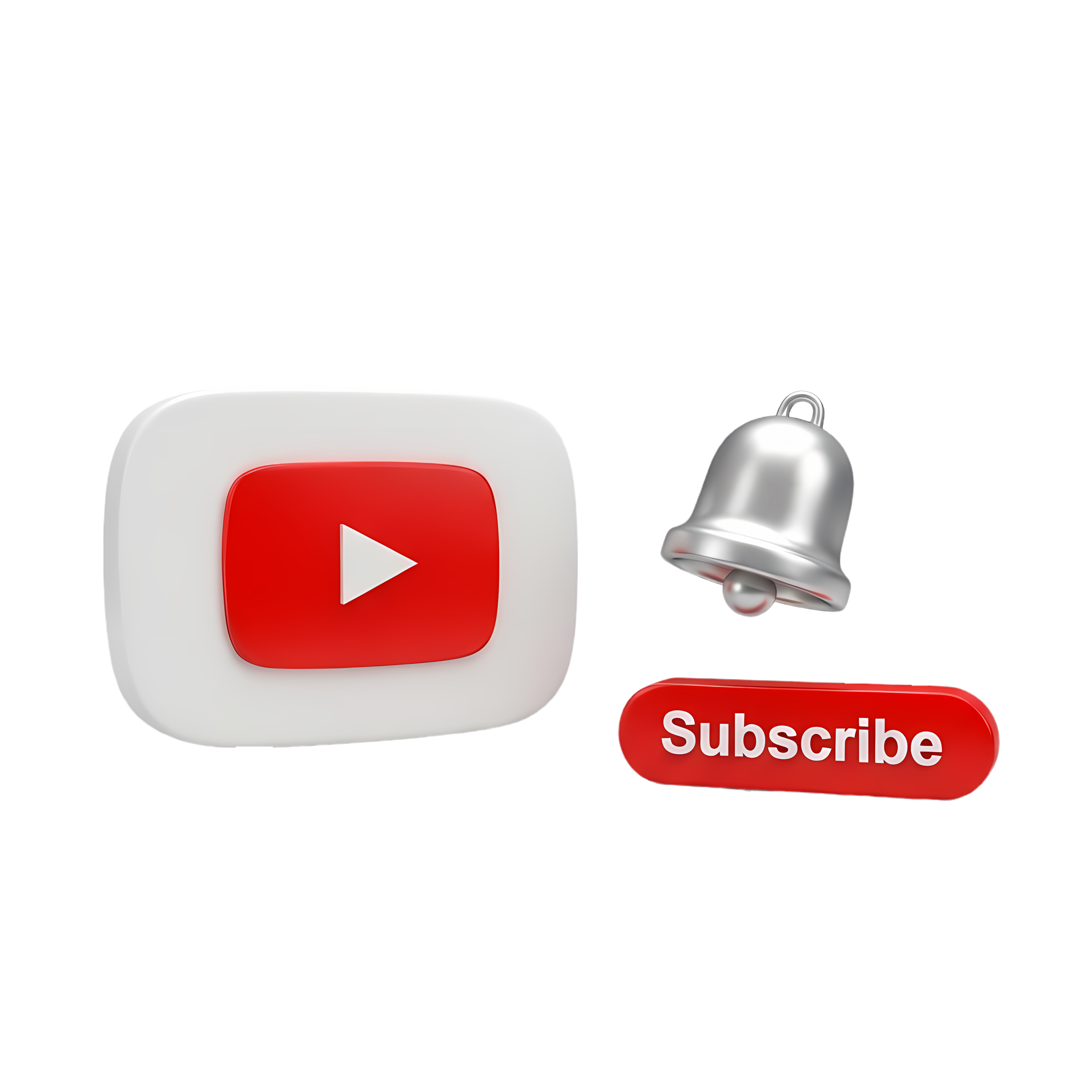 isolated youtube subscribe bell symbol