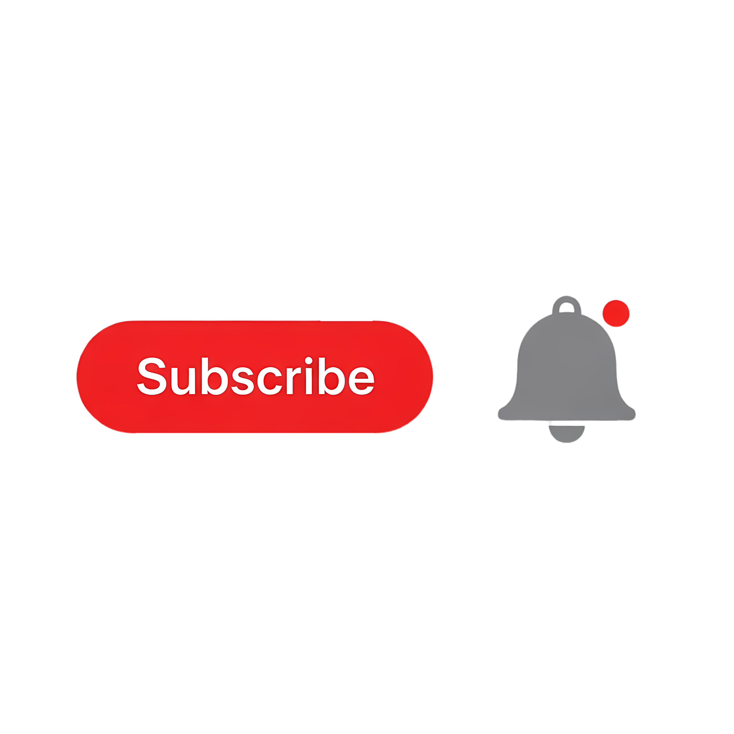 simple youtube subscribe and bell symbol