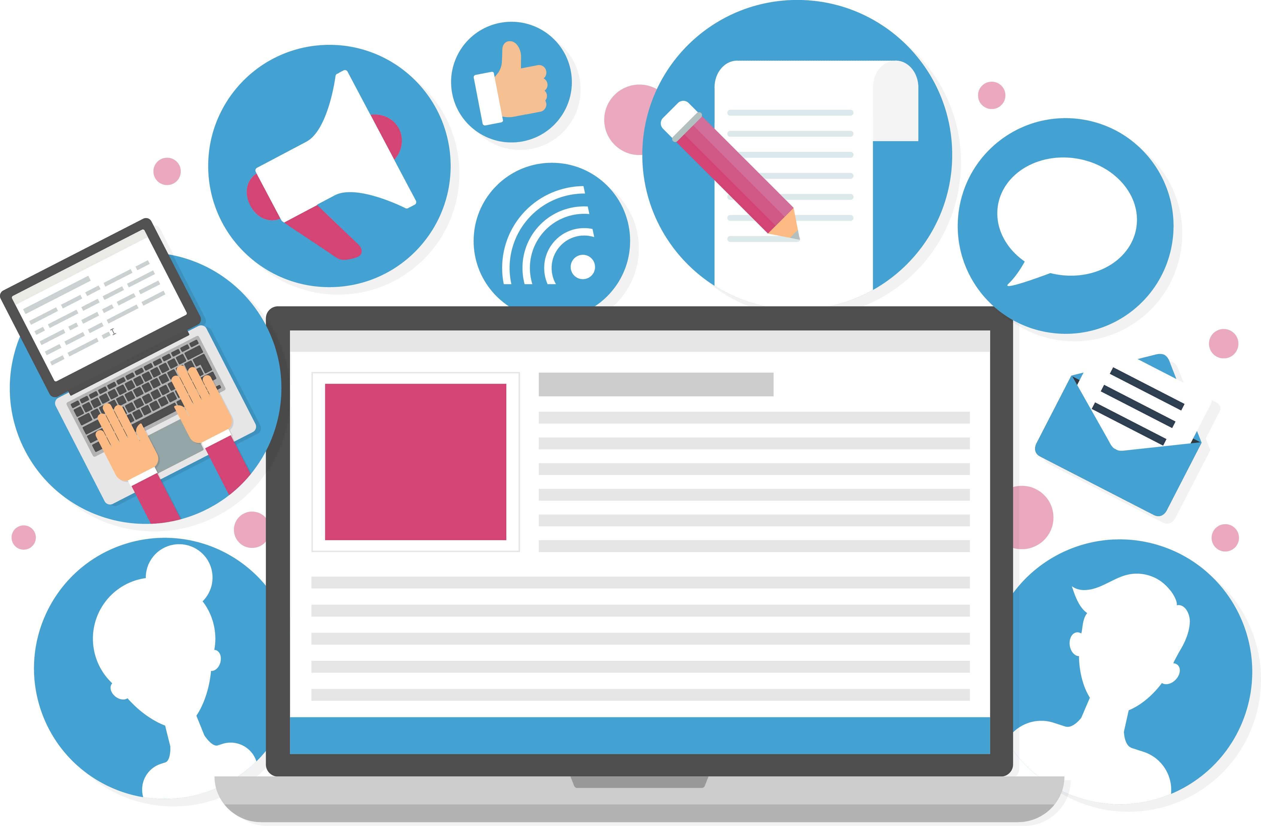 content marketing clip art plan