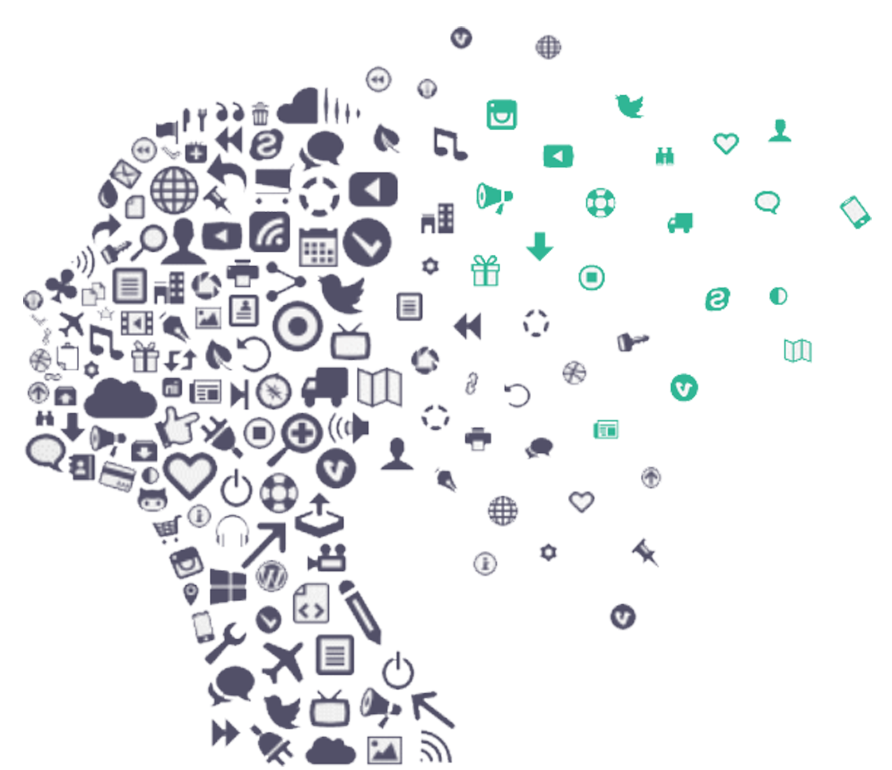 digital marketing social media marketing organization business people illustration