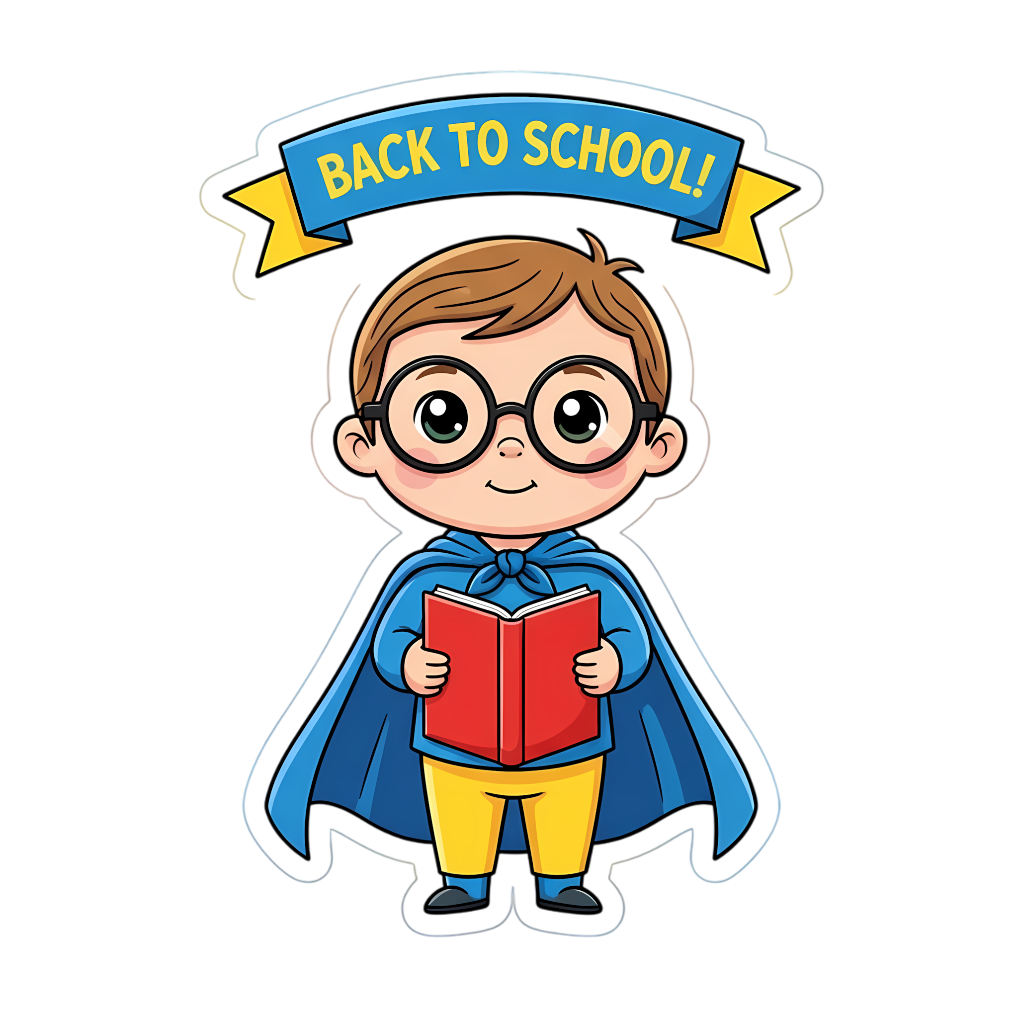 back to school shield sticker