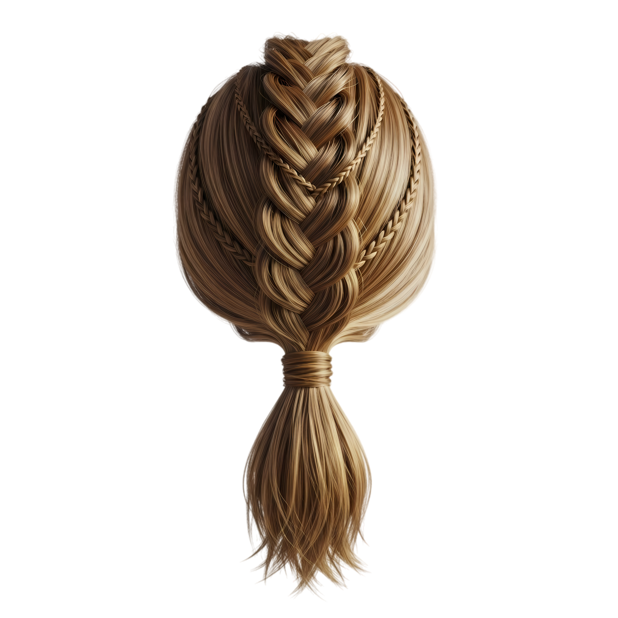braided ponytail hair