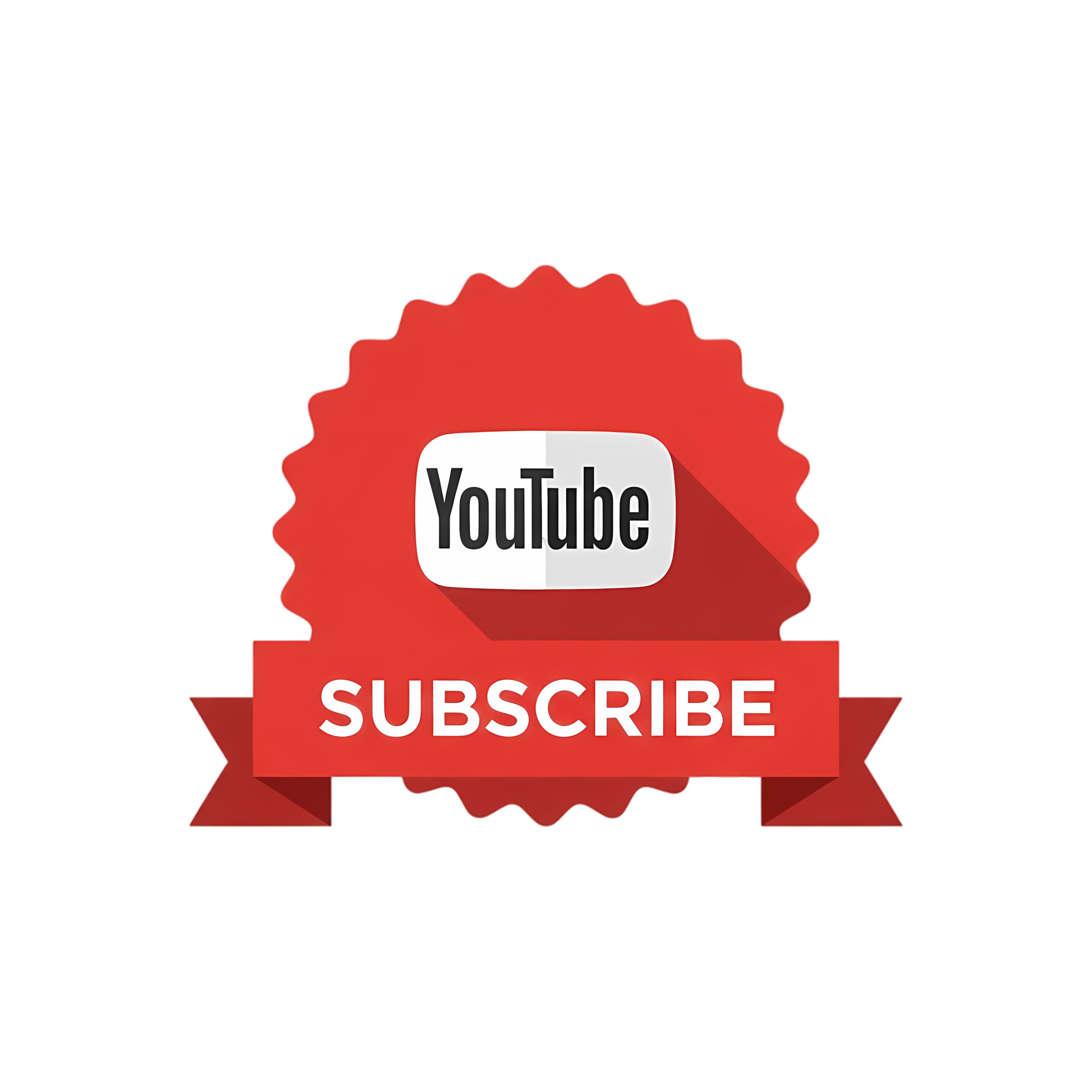 clean youtube flat subscribe icon