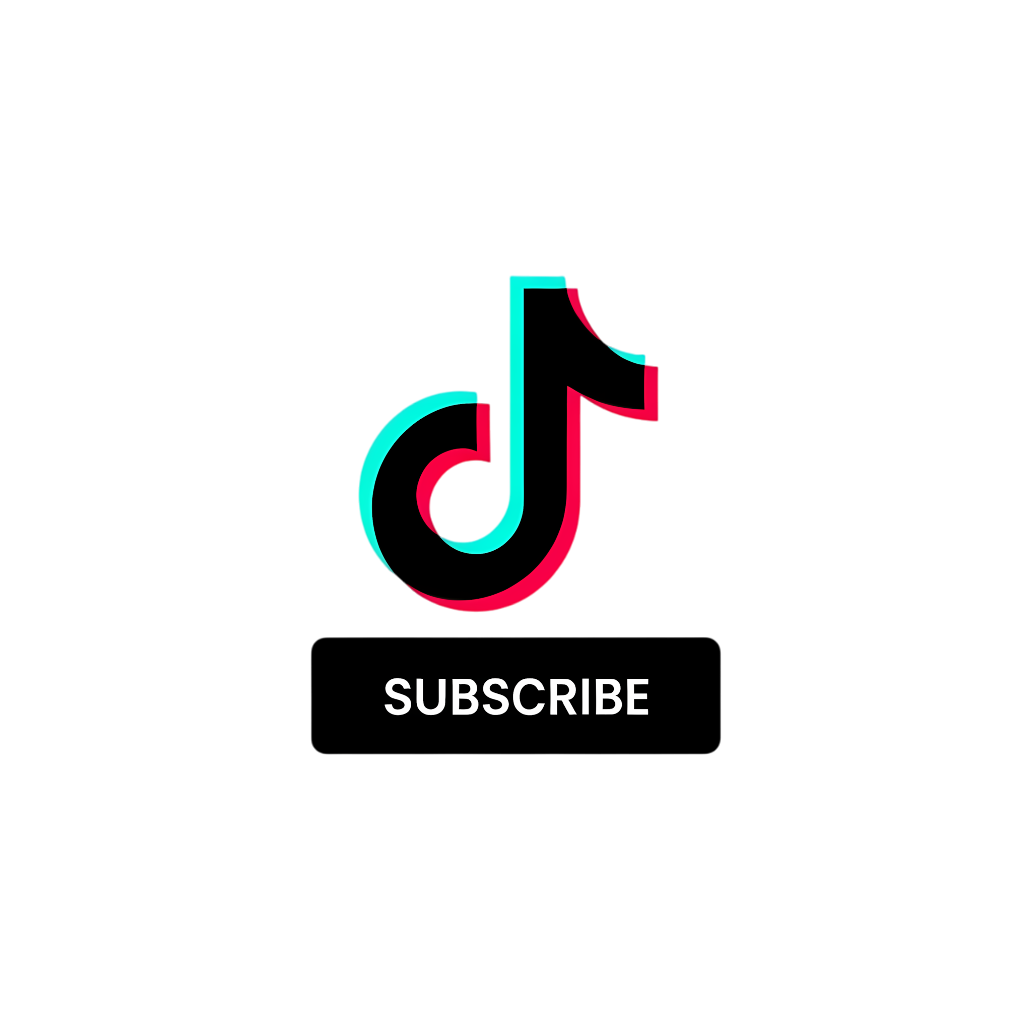 flat neon tiktok subscribe symbol
