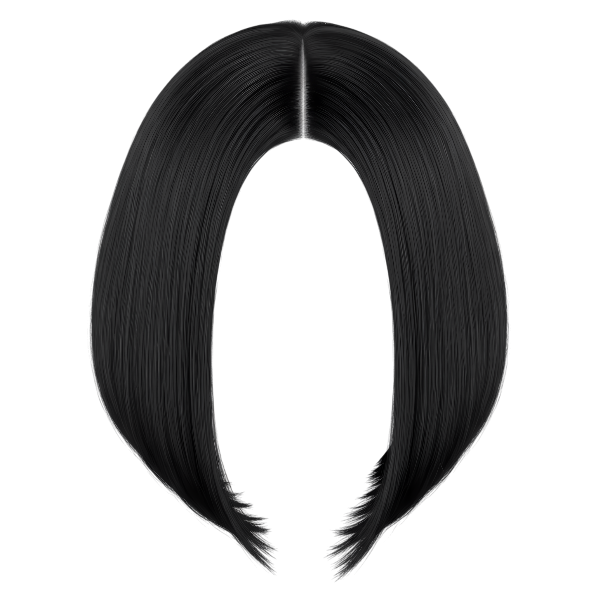 front view of classic bob haircut