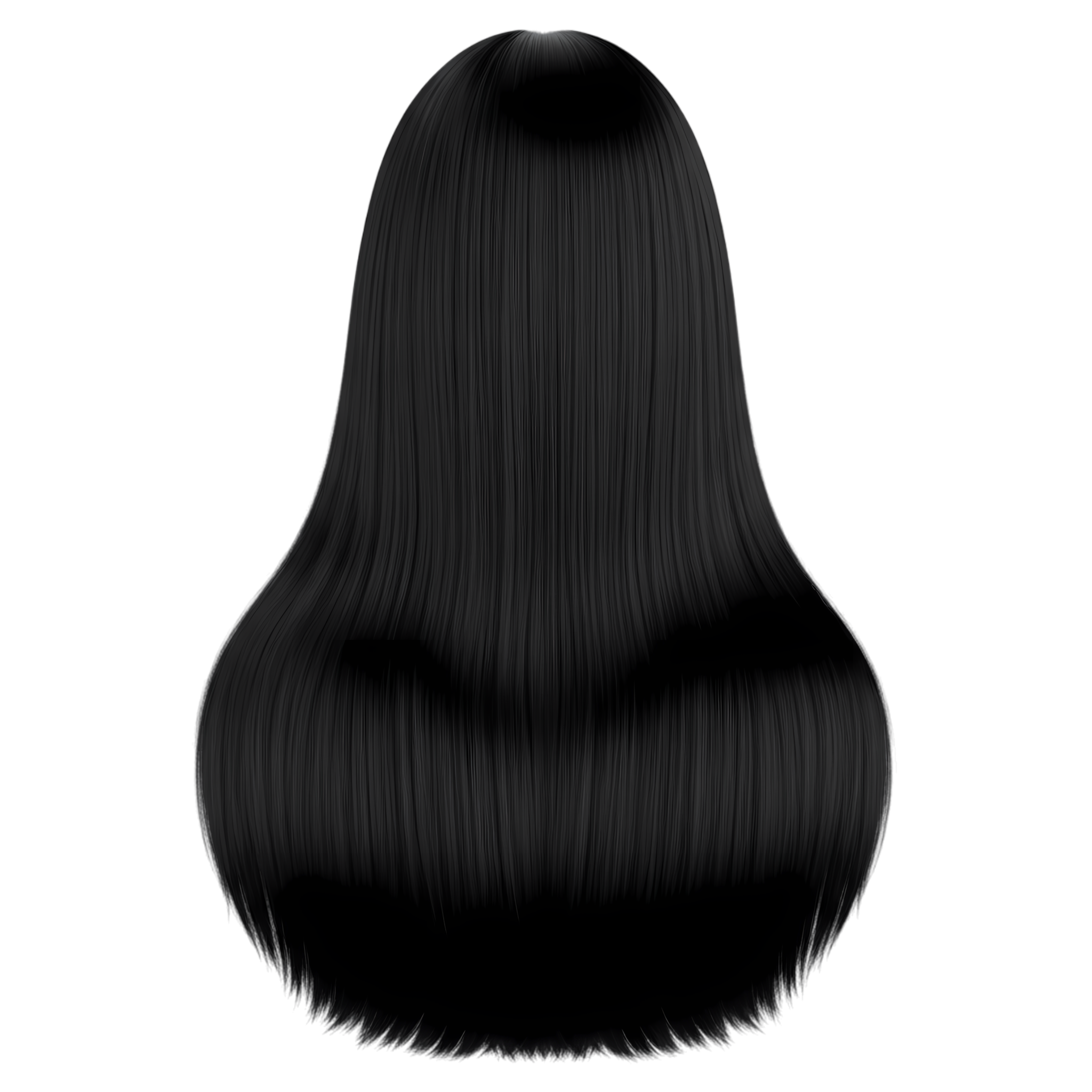 long straight hair