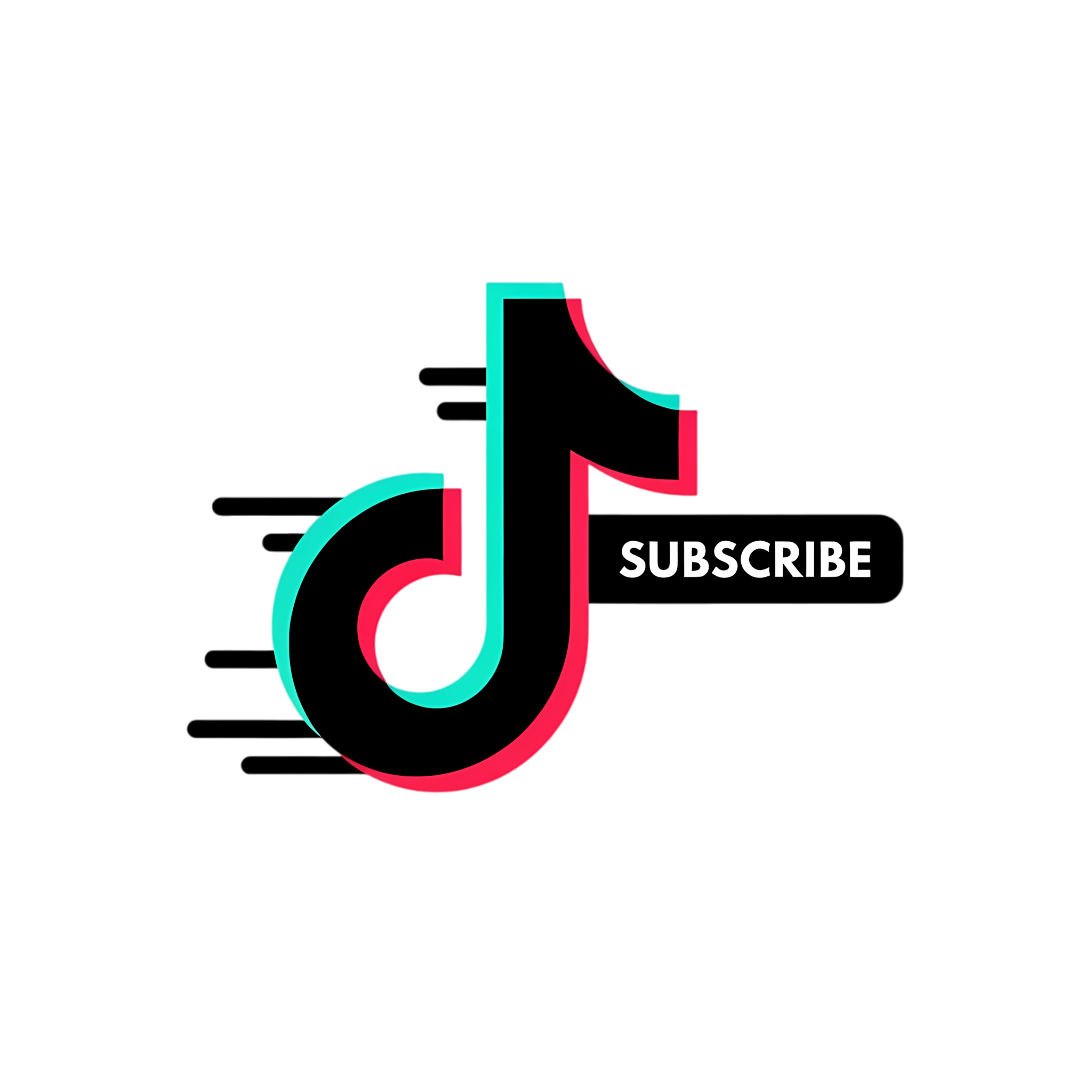 minimal tiktok subscribe icon