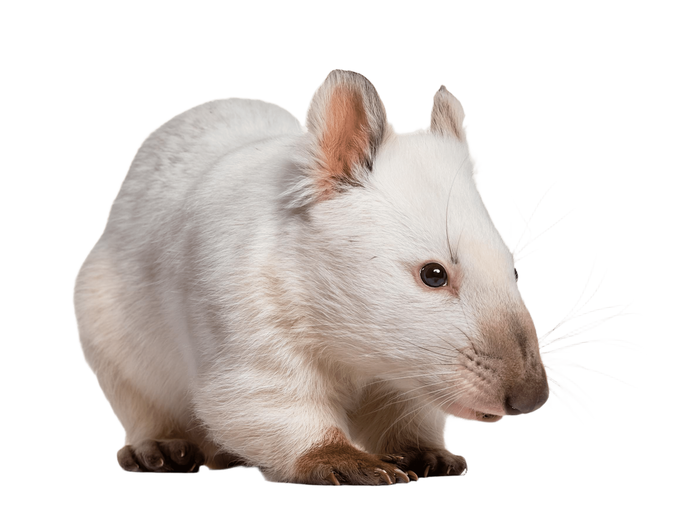 single wombat resting