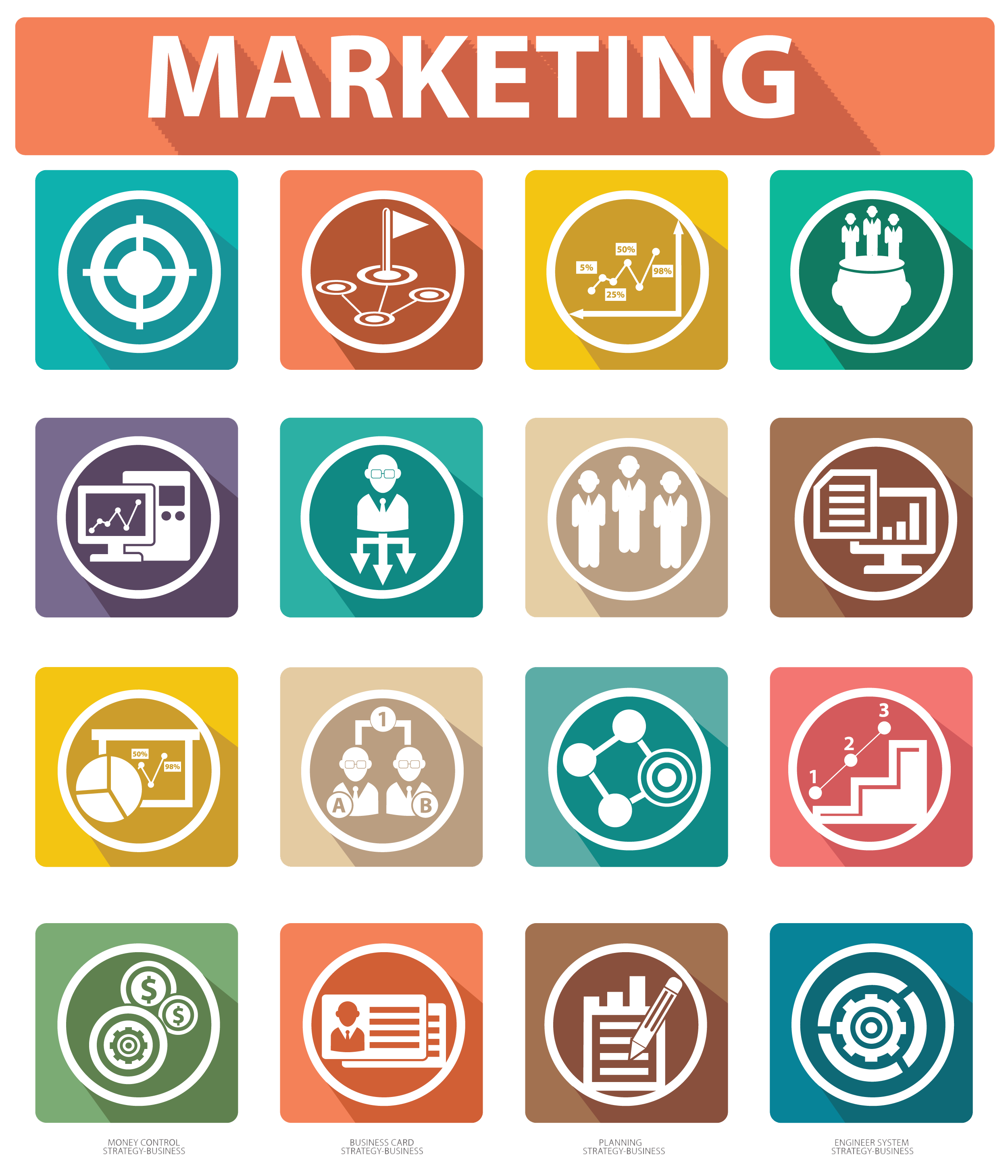 business marketing advertising icon business marketing icon