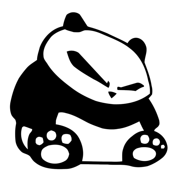 giant panda car decal japanese domestic market sticker car