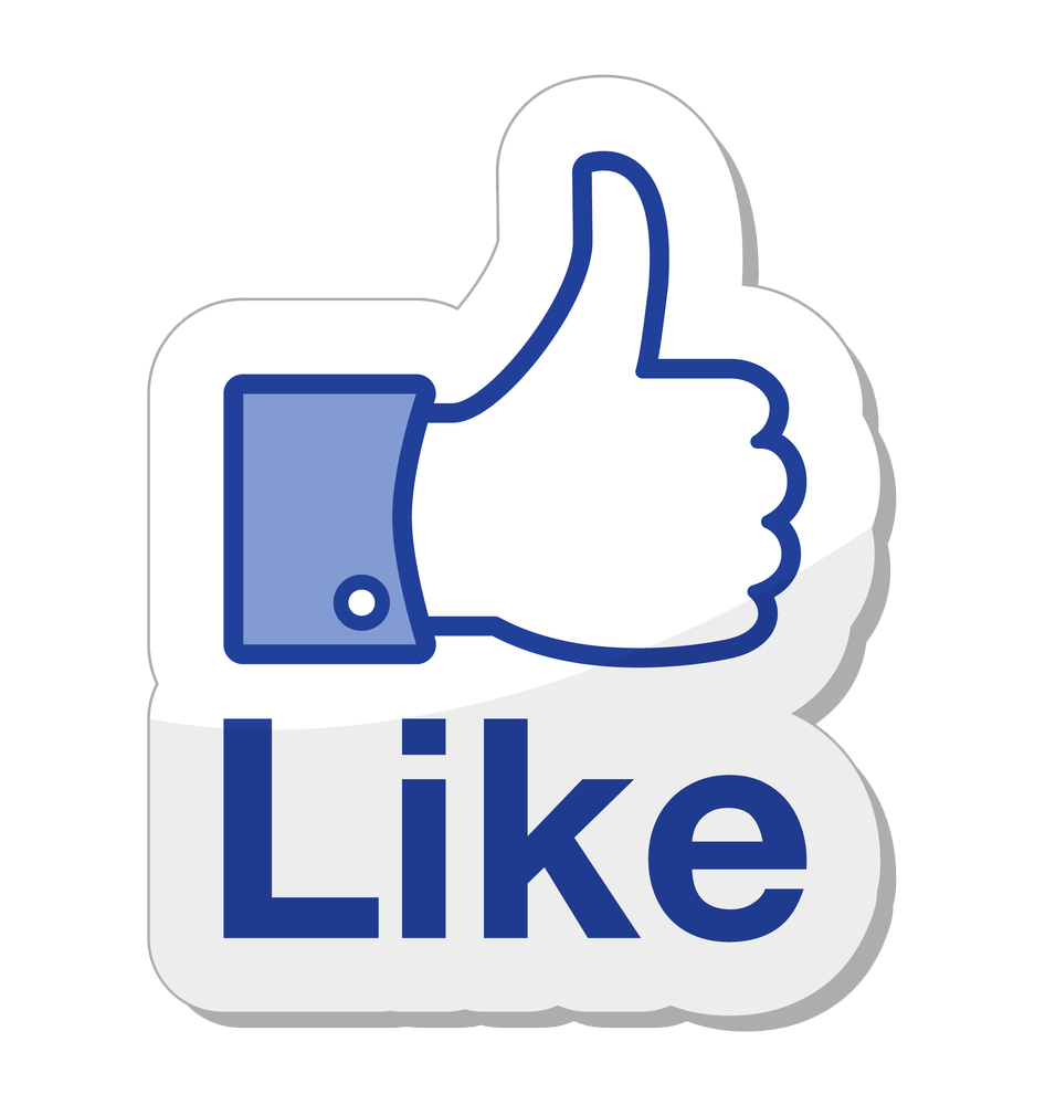 social media marketing like button facebook social network advertising like